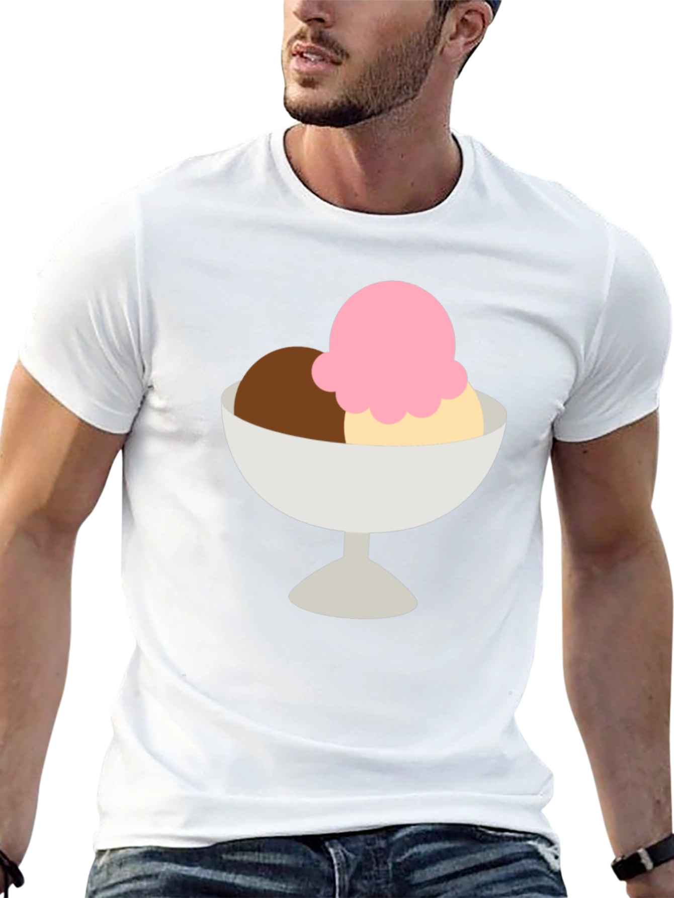 Black Ice Cream T-Shirt - Dessert Graphic Tee view 13