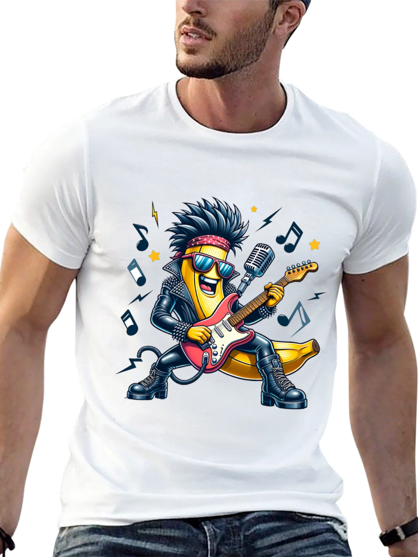 Black Rockstar Banana T-Shirt view 13