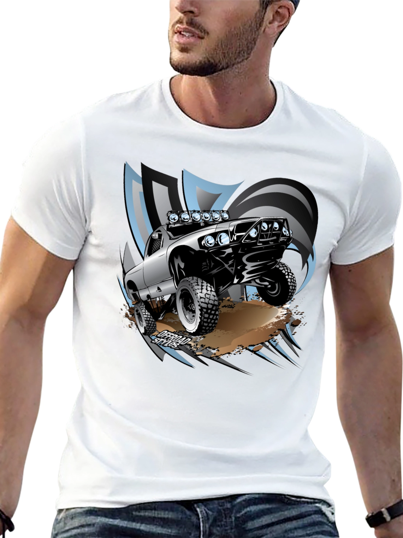 Black Off-Road Truck Graphic Tee - Black view 13