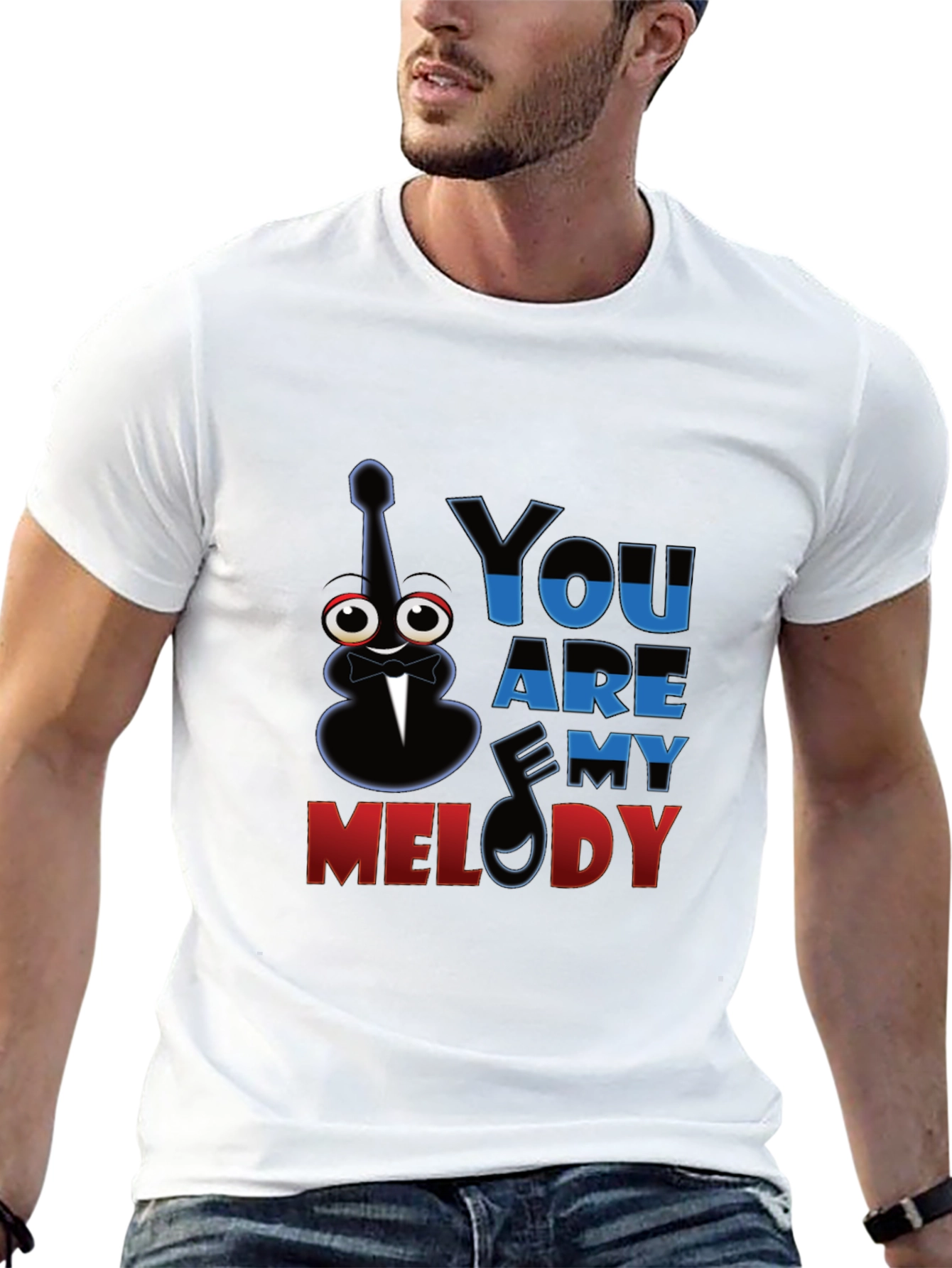 Black You Are My Melody Graphic T-Shirt view 13