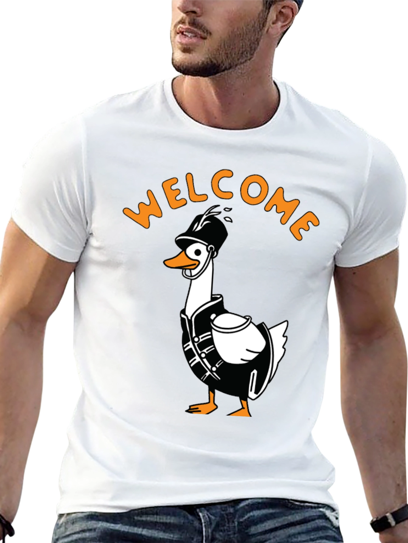Black Welcome Duck Band T-Shirt view 13