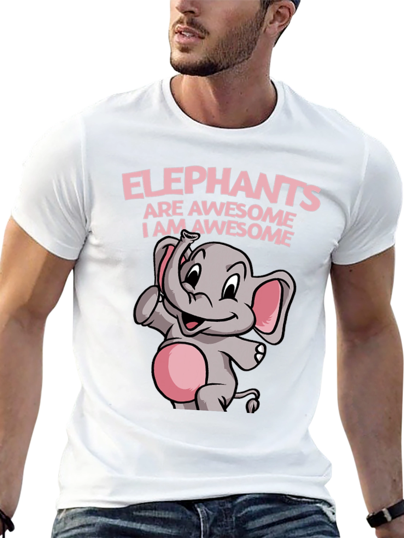 Black Elephant Awesome Graphic Tee Shirt view 13