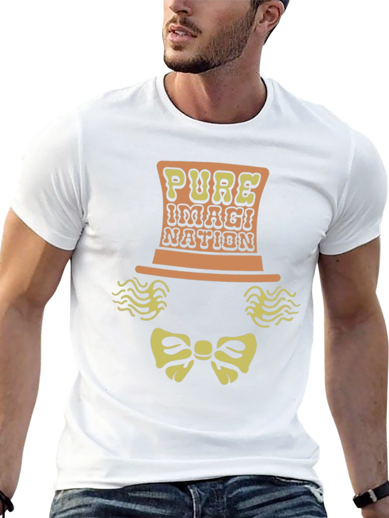 Black Pure Imagination T-Shirt | Whimsical Design view 13