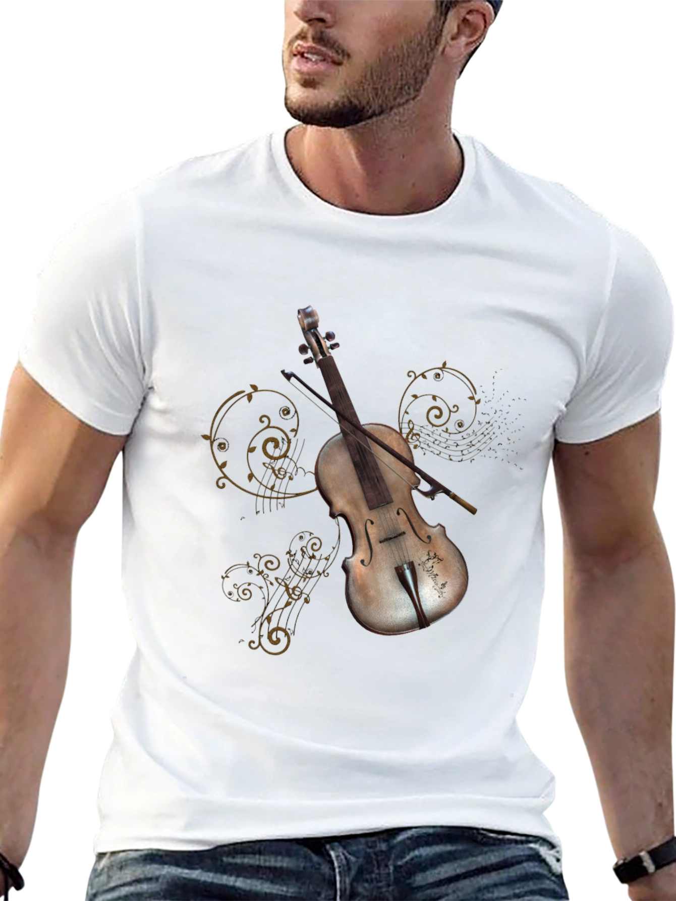 Black Violin Graphic Tee - Music Lover's T-Shirt view 13