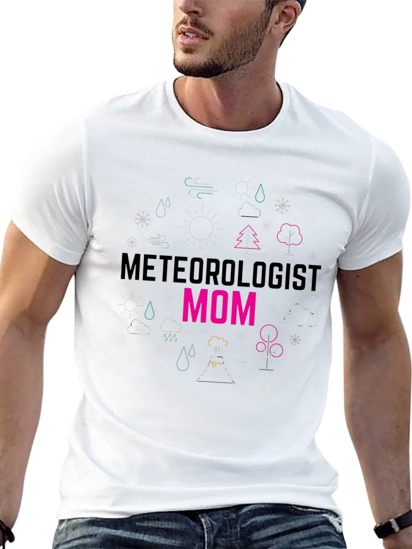 Black Meteorologist Mom T-Shirt - Weather Lover Tee view 13