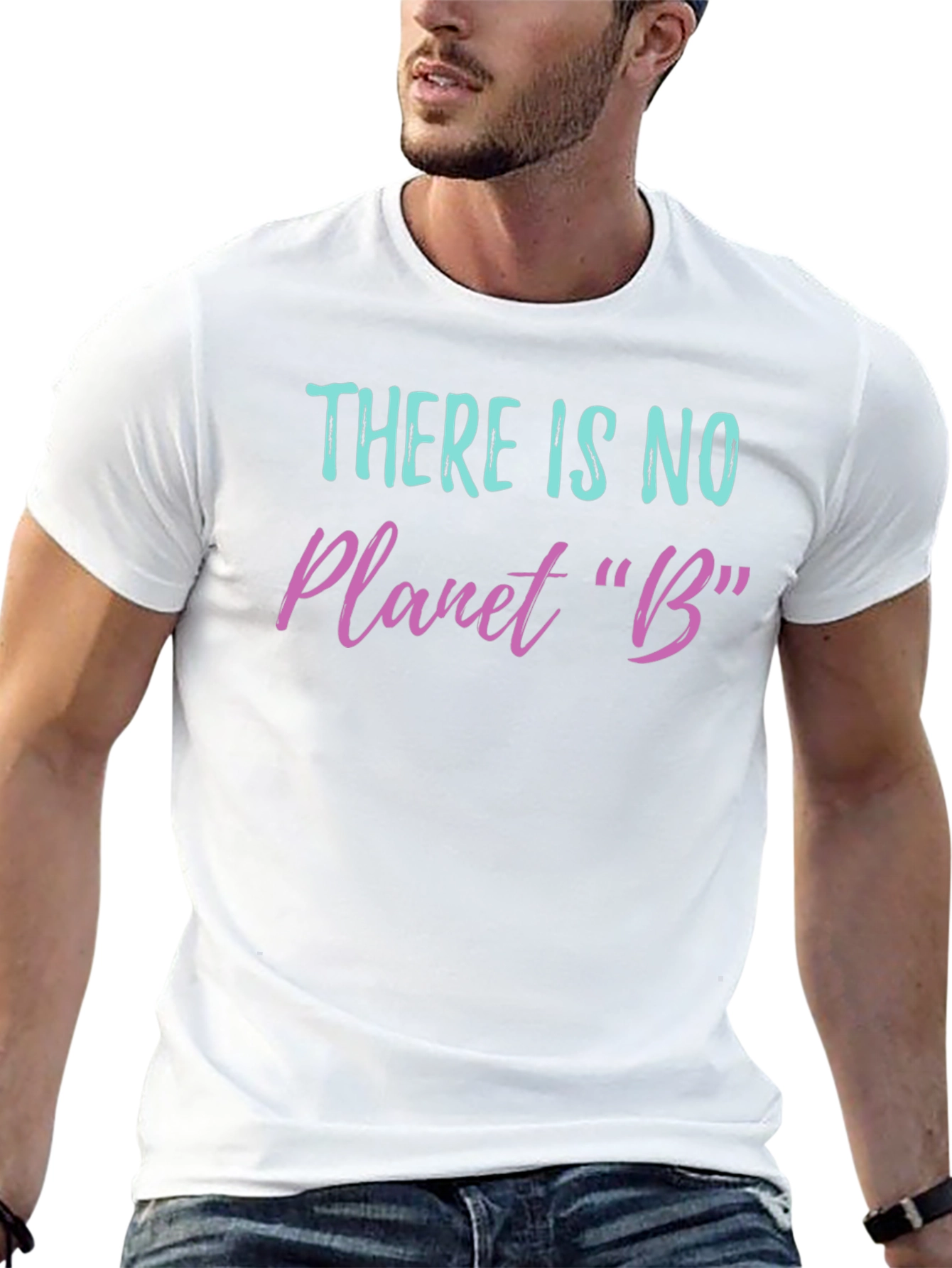 Black There Is No Planet B Graphic T-Shirt view 13