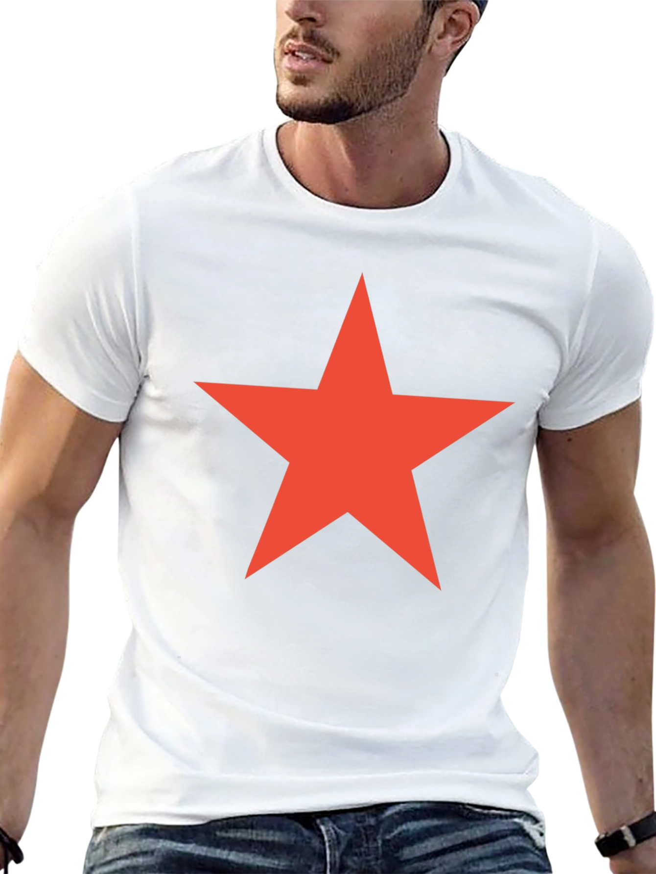 Black Red Star Graphic Tee - Classic Cool view 13