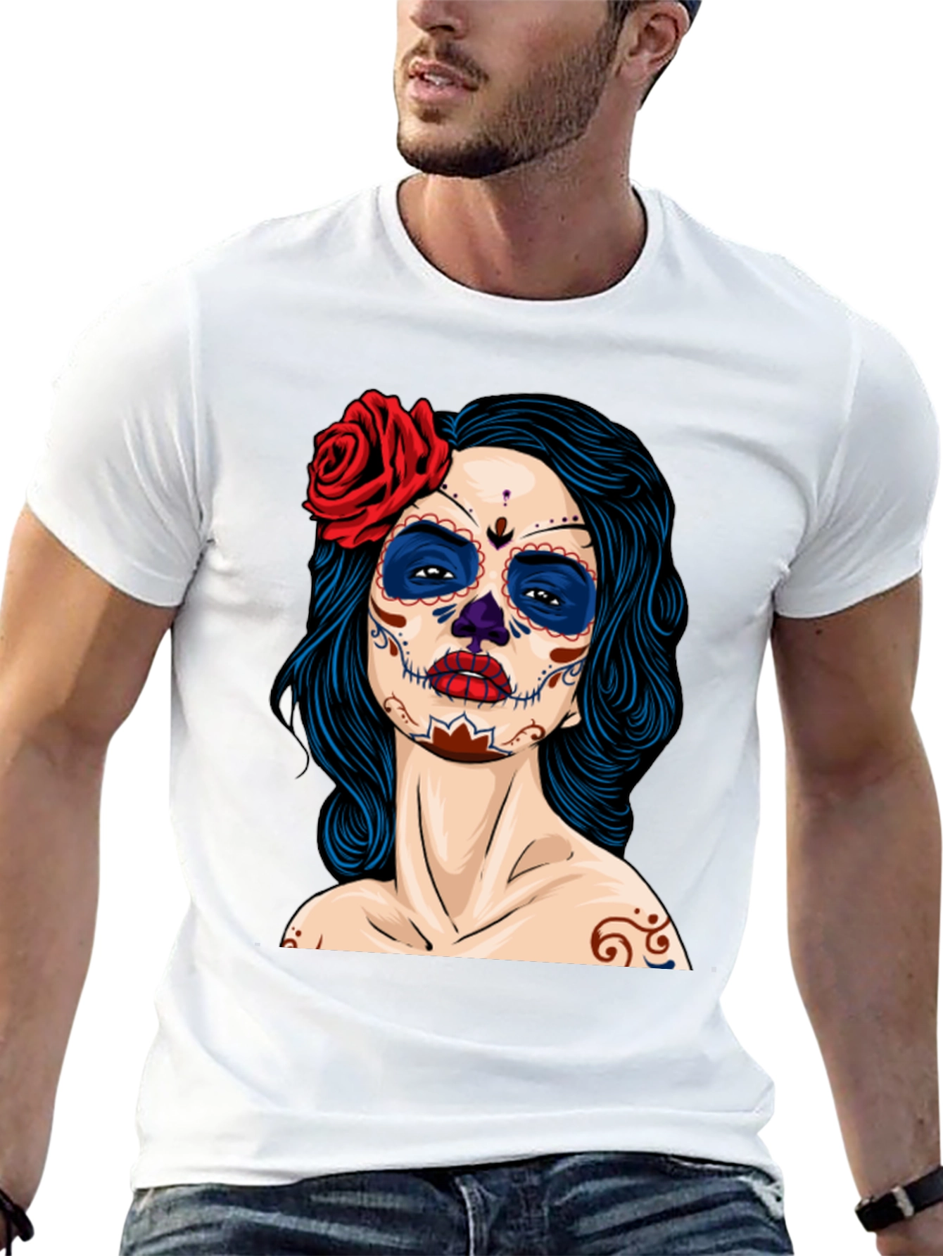 Black Day of the Dead T-Shirt view 13