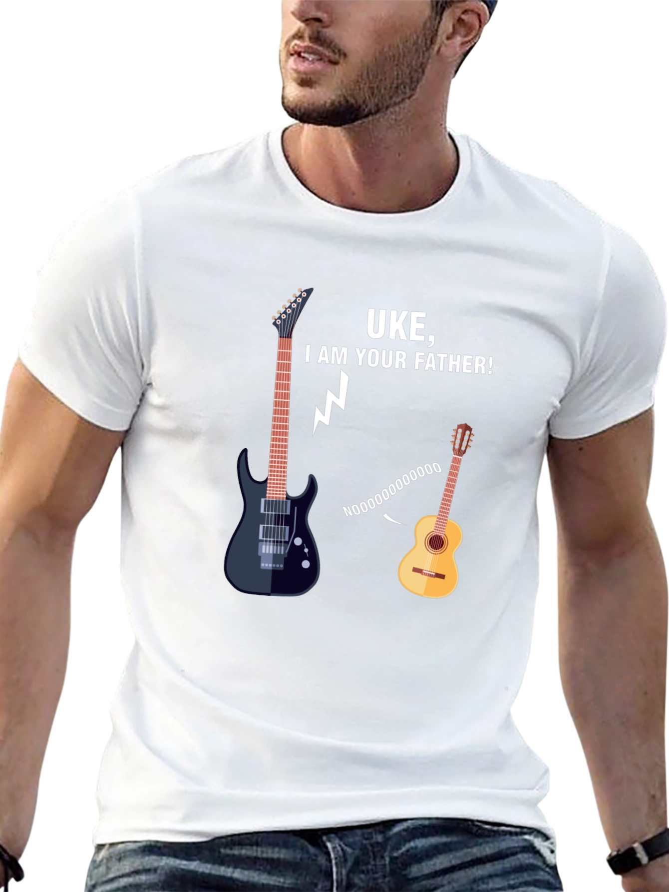 Black Uke I am Your Father T-Shirt view 13