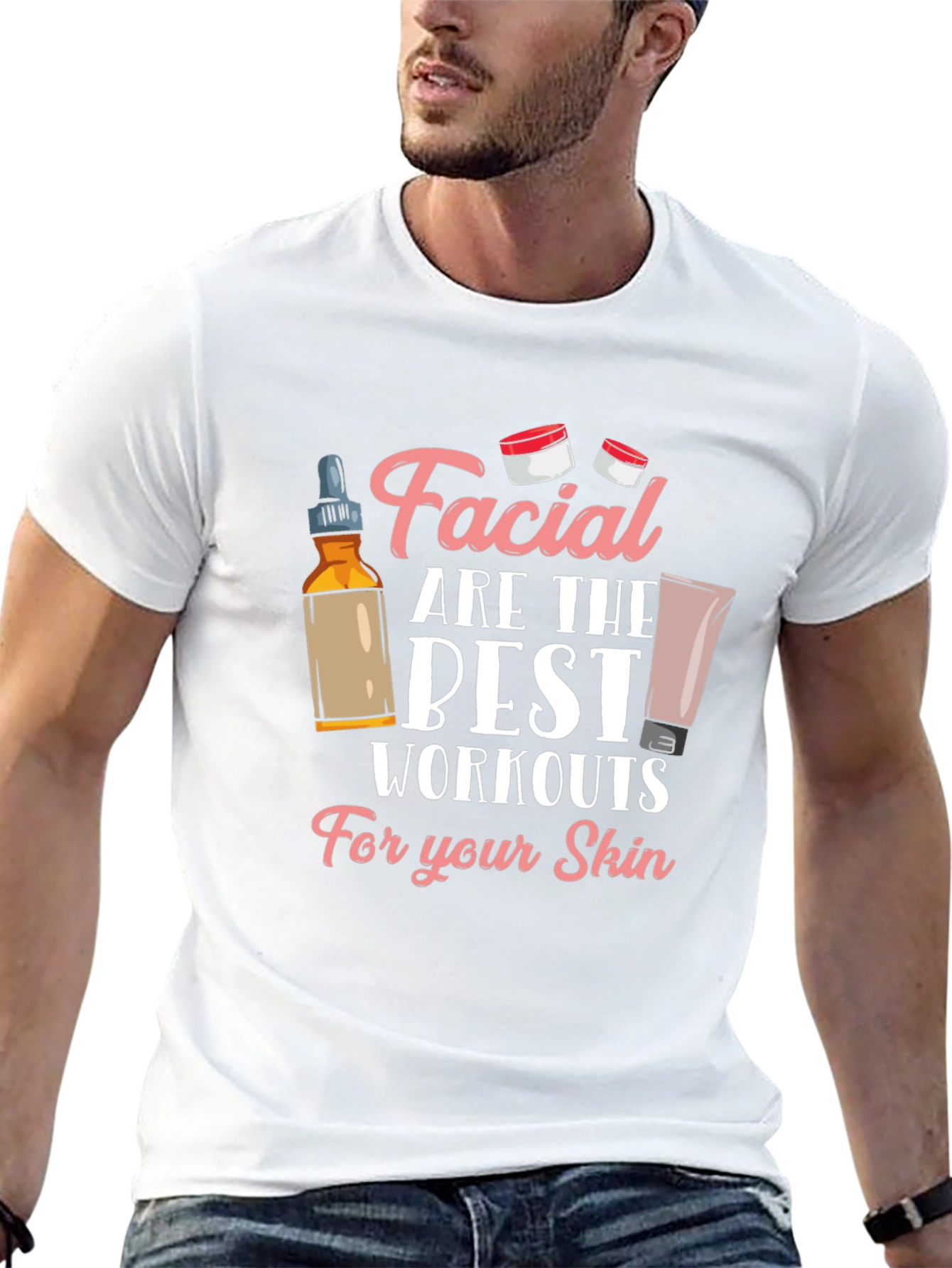 Facial Workout Graphic Tee - Soft Cotton Unisex T-Shirt - 13