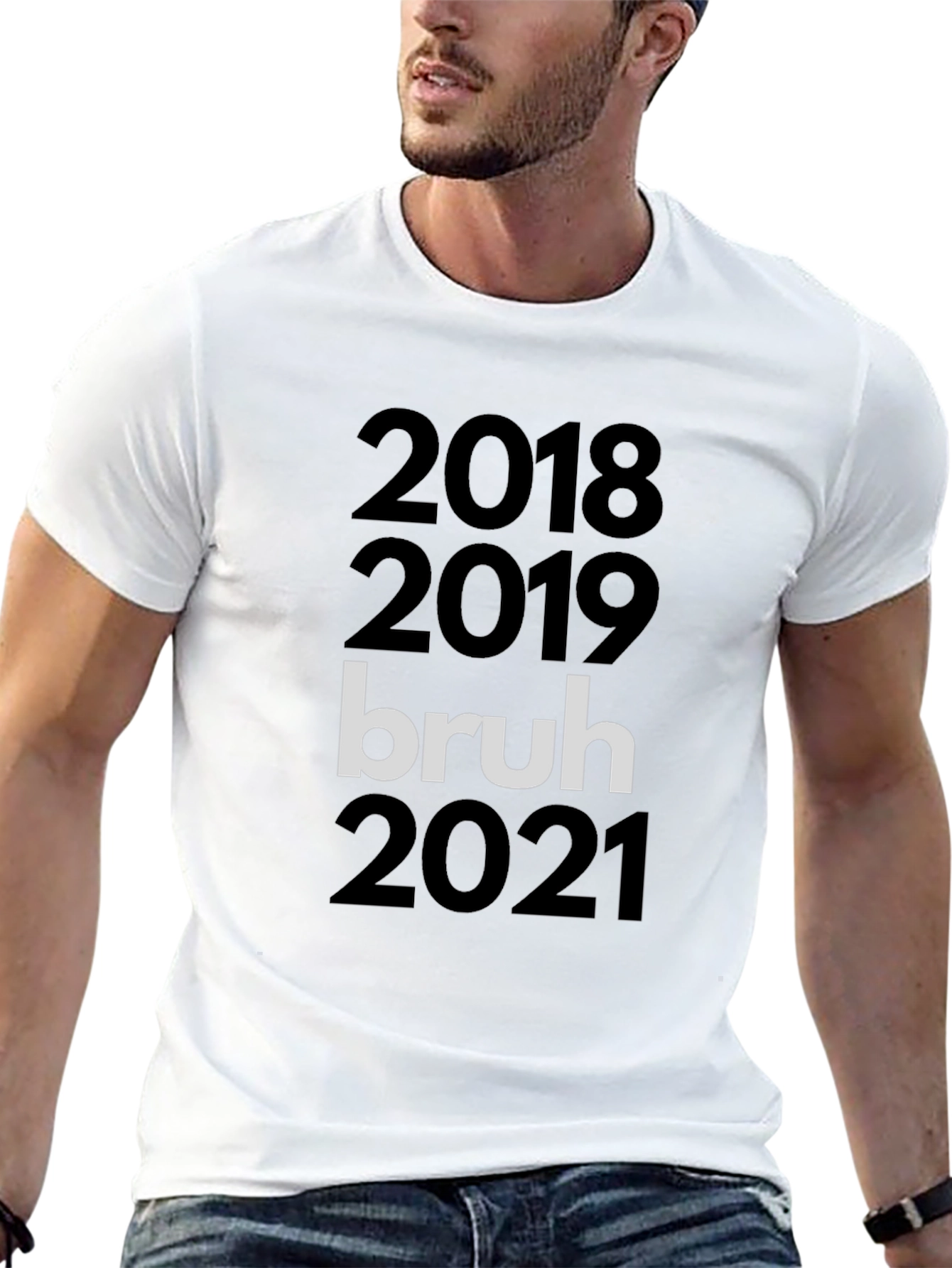 Black Bruh Funny Year T-Shirt view 13