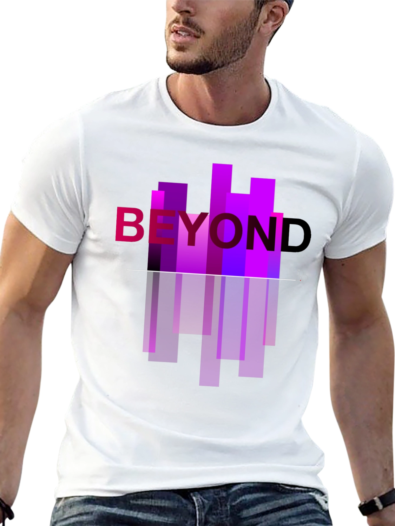 Black Beyond Graphic Tee - Modern Urban Style view 13