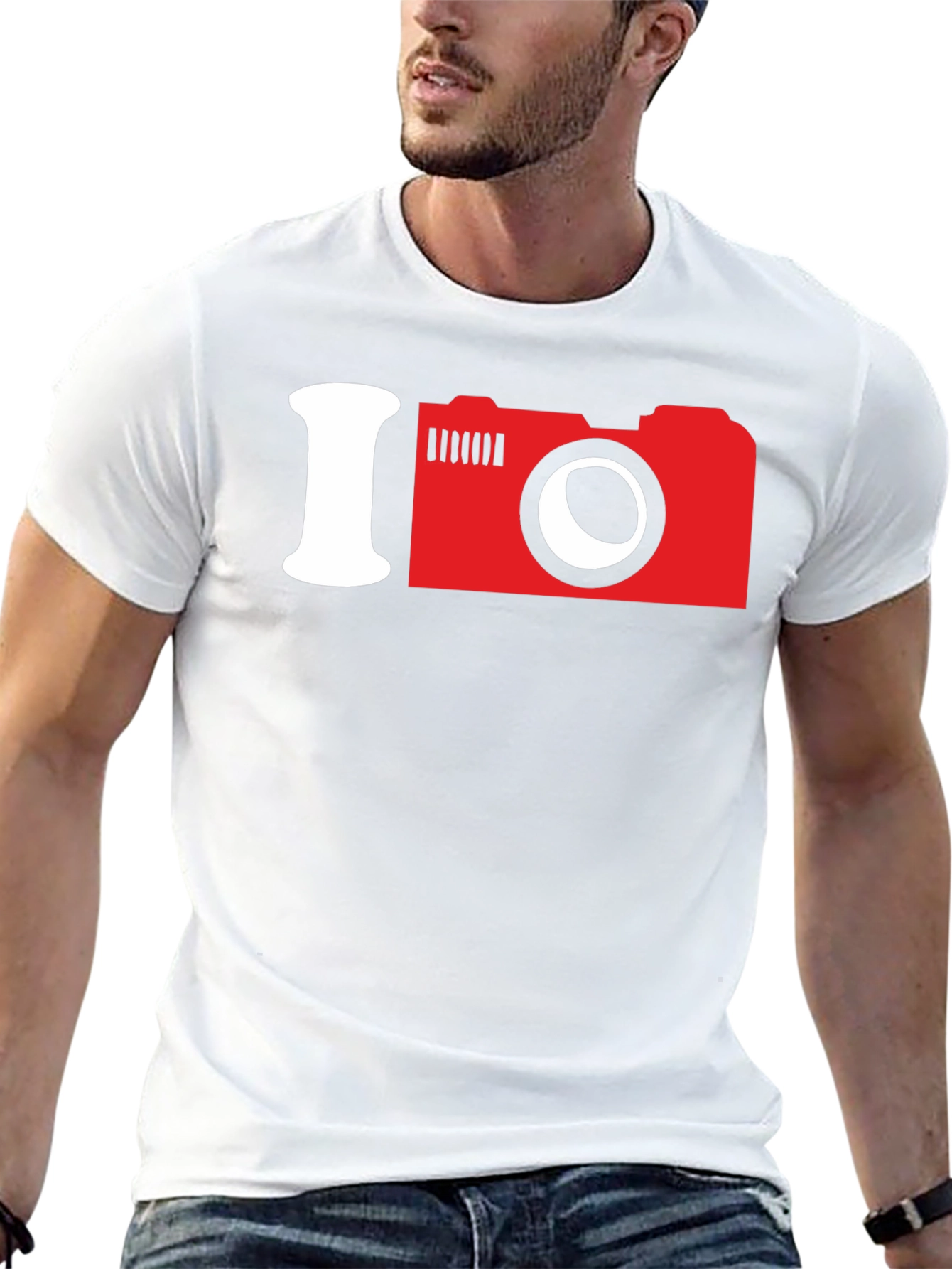 Black I Camera Graphic Tee - Photo Lover Shirt view 13