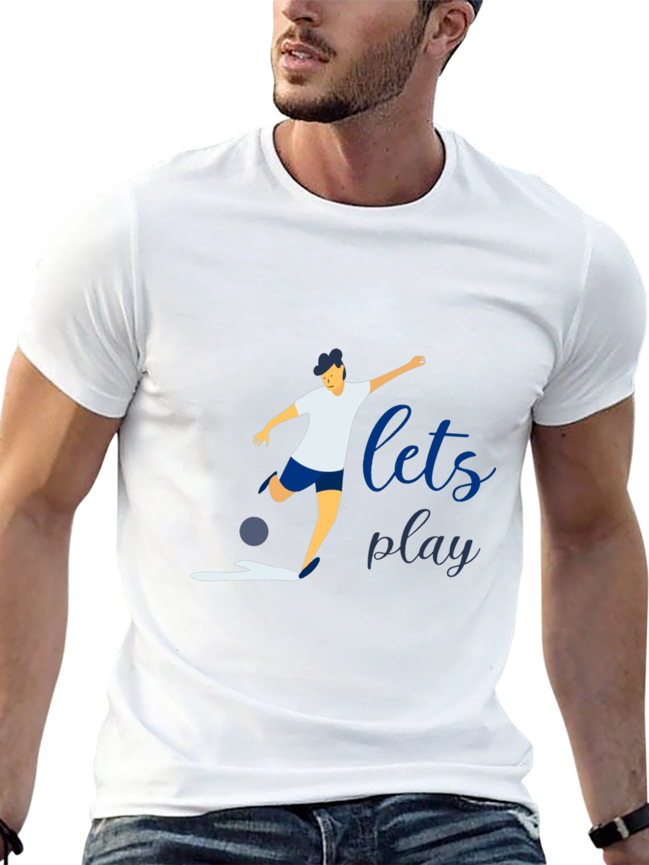 Black Let's Play Graphic Tee - Black Short Sleeve T-Shirt view 13