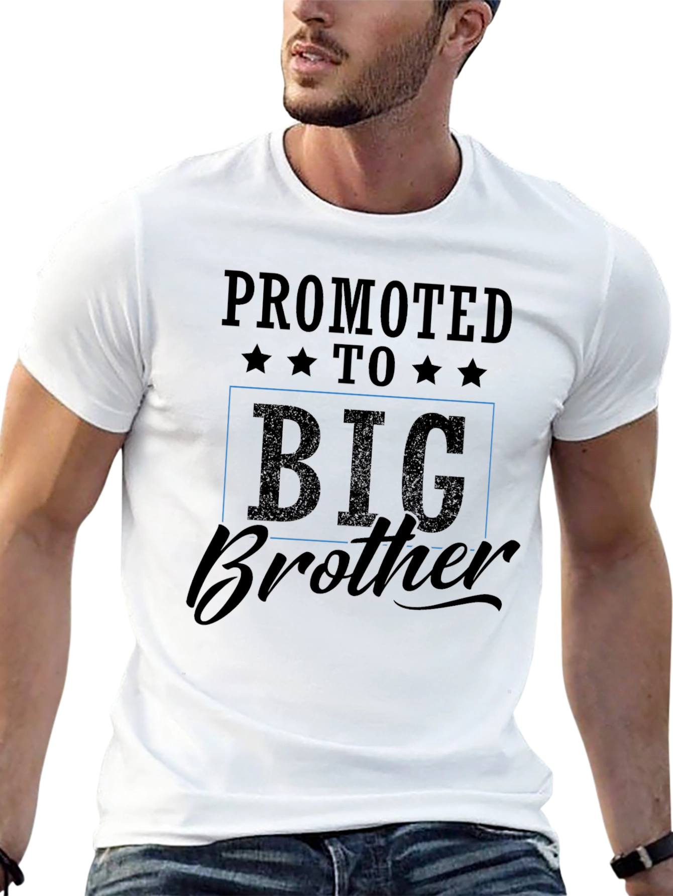 Black Promoted to Big Brother Black T-Shirt view 13