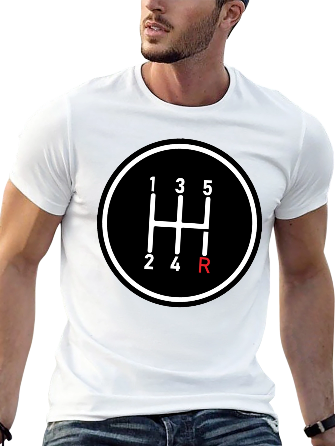 Black Manual Transmission T-Shirt view 13