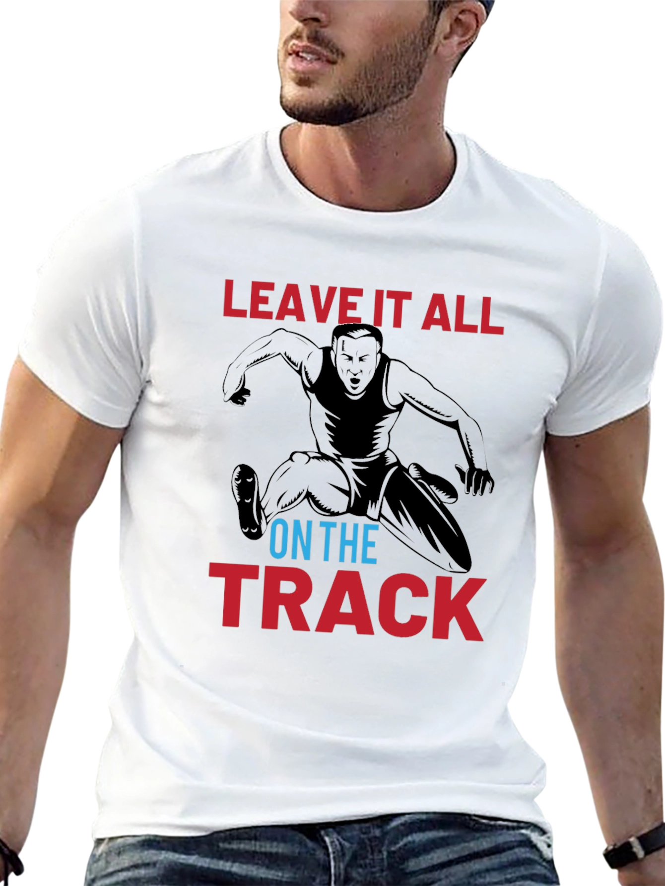 Leave it All on the Track Graphic Tee - 13