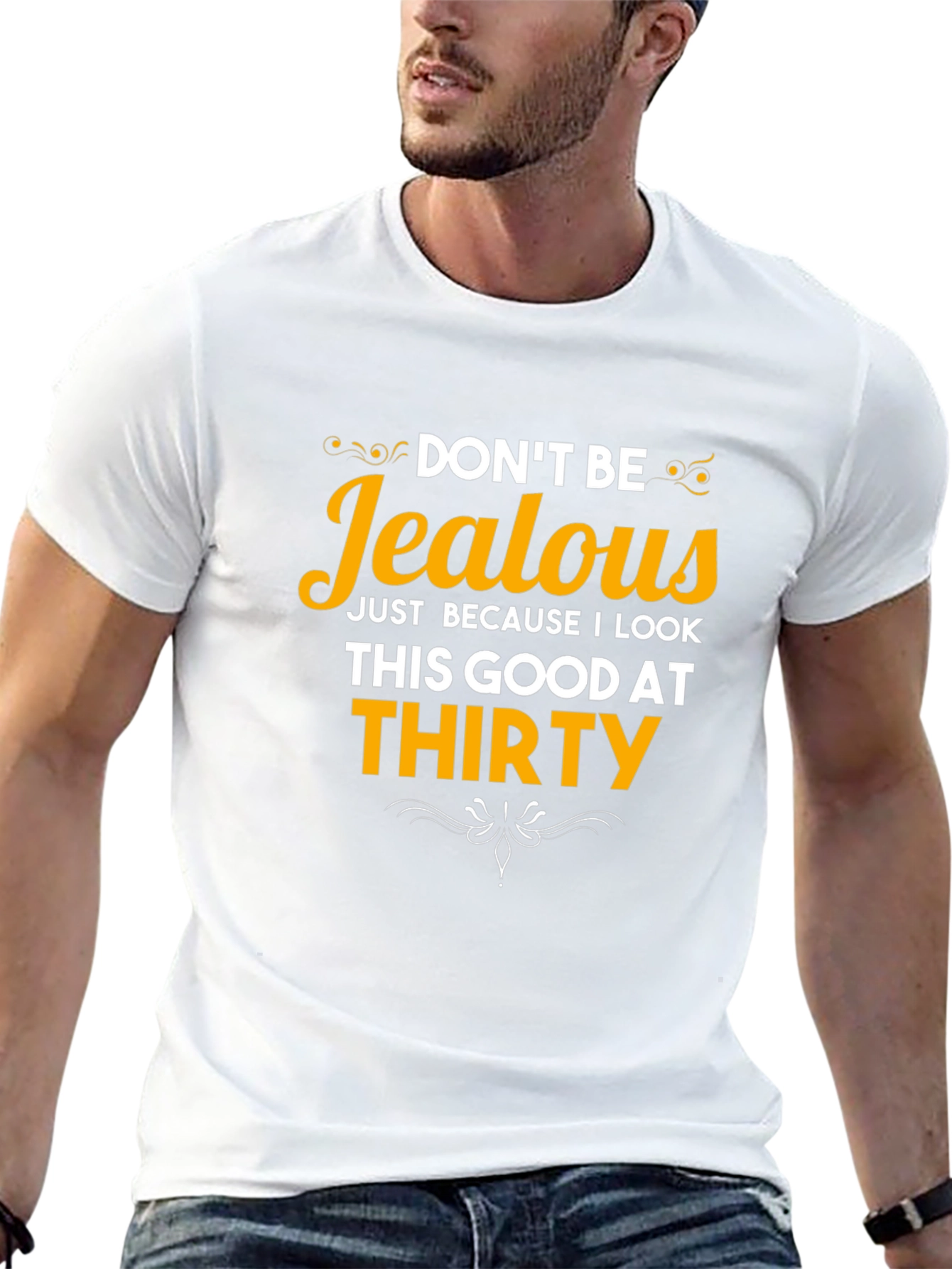 Black Don't Be Jealous Thirty T-Shirt view 13