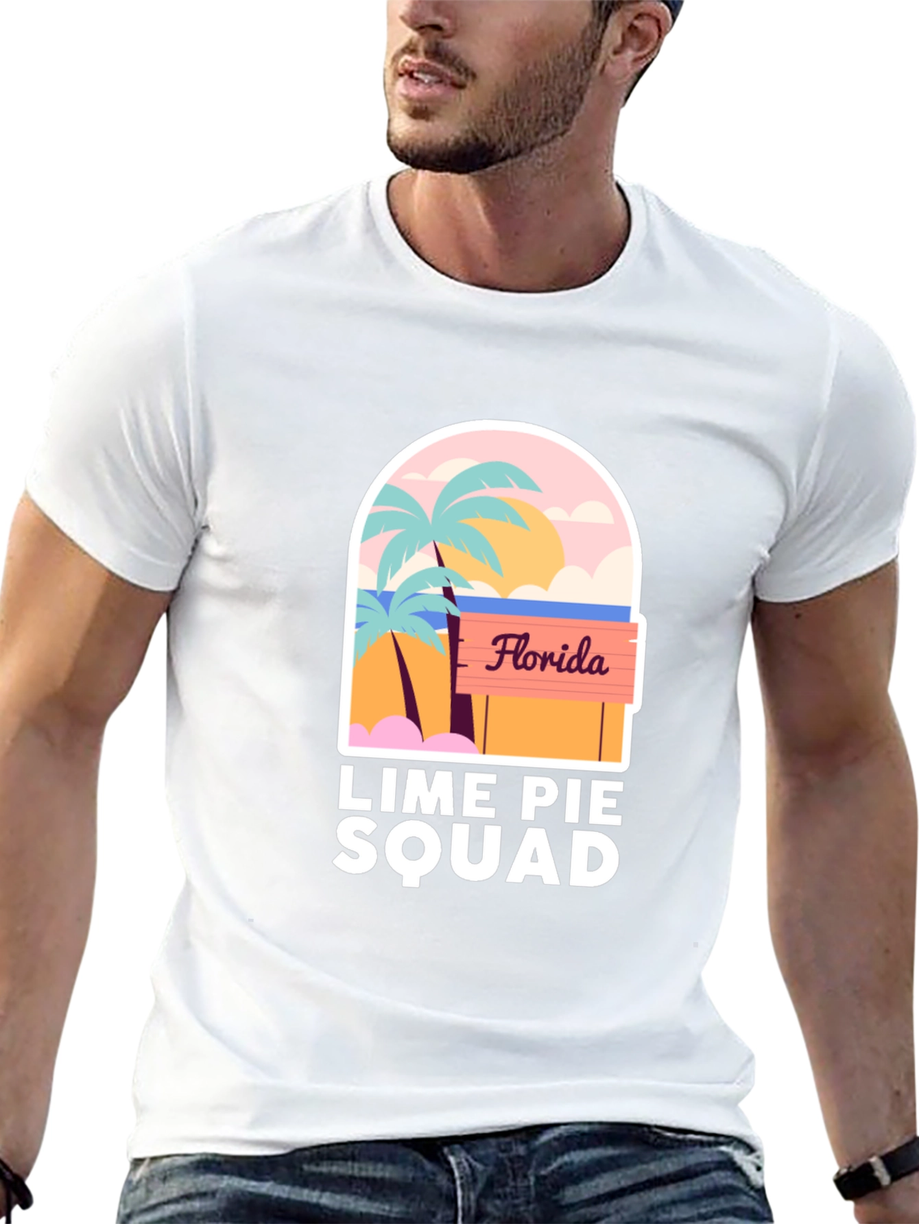 Black Florida Lime Pie Squad Black T-Shirt view 13