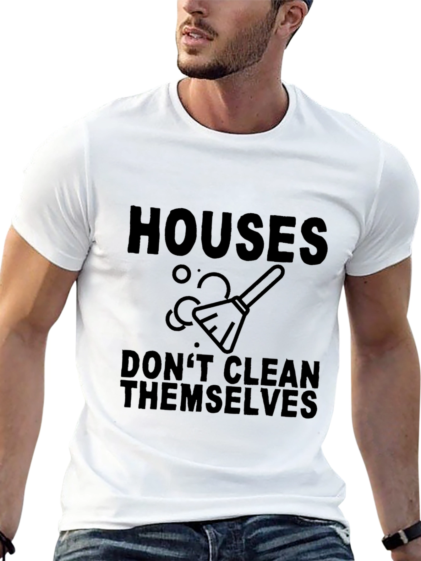 Black Houses Don't Clean Themselves Graphic Tee view 13