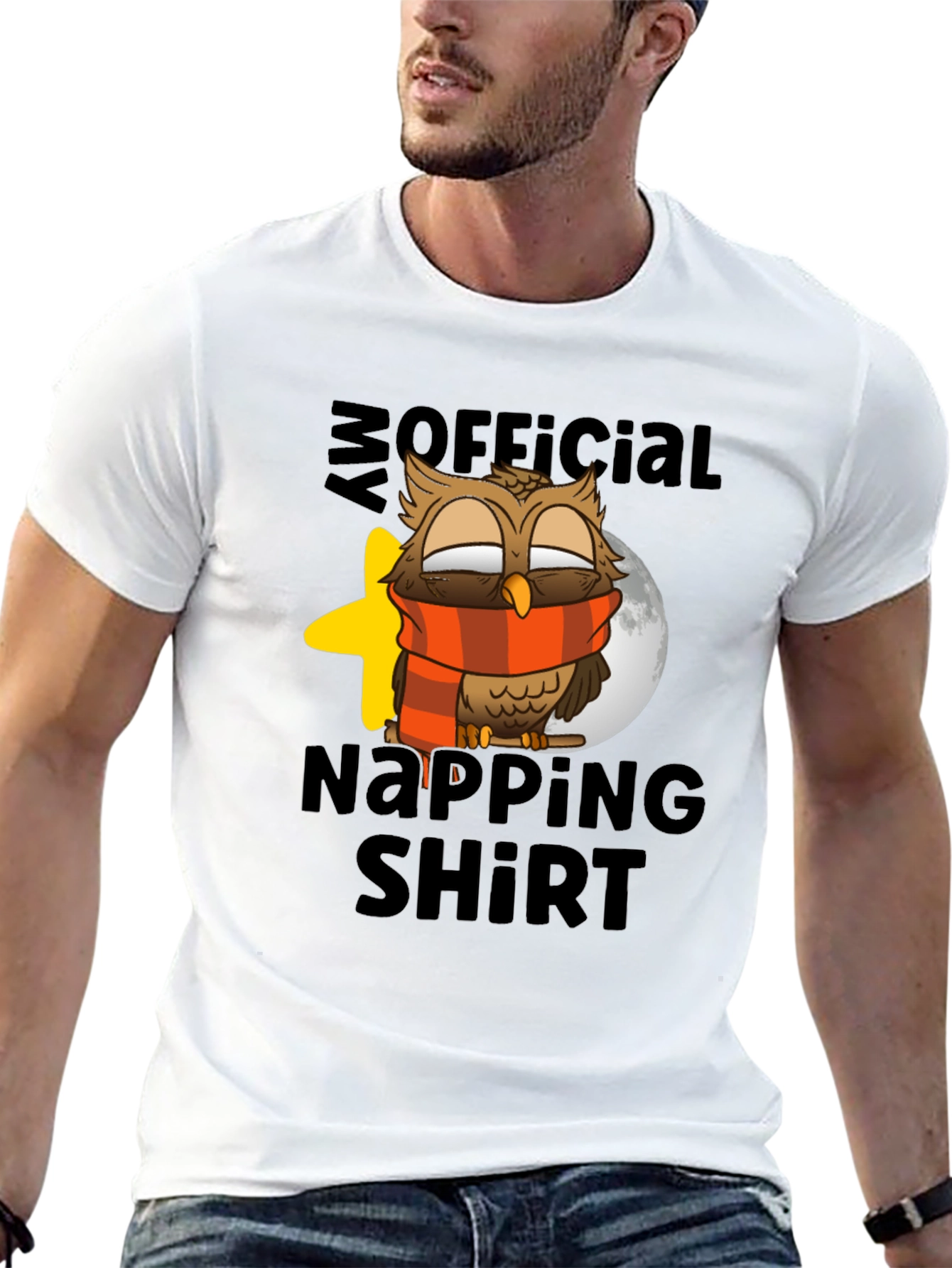 Black My Official Napping Shirt - Owl Design view 13