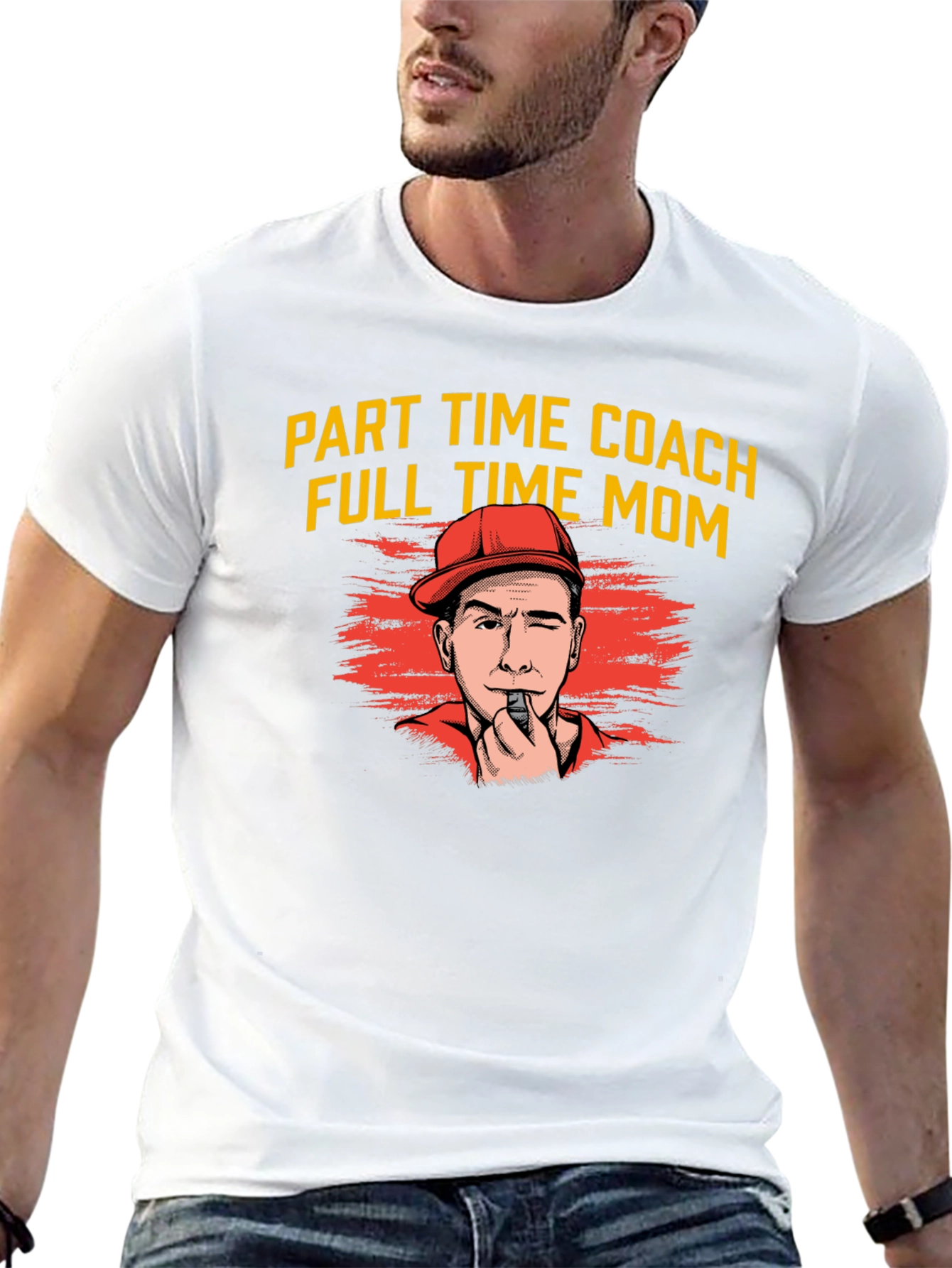 Part Time Coach Full Time Mom T-Shirt - 13