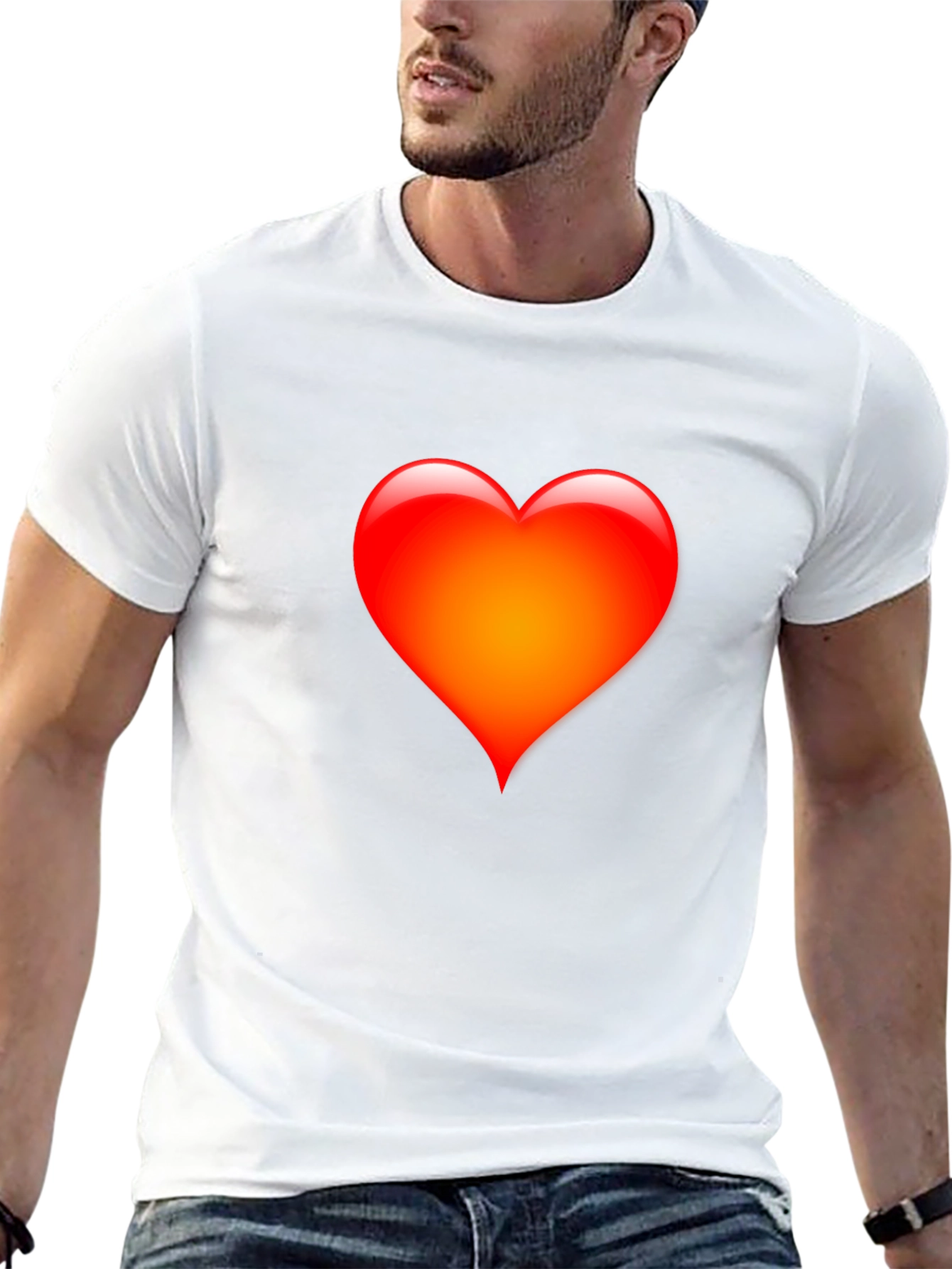 Black Heart Graphic Black T-Shirt - Express Your Love! view 13