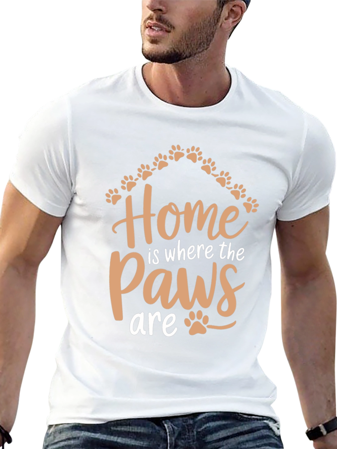 Black Home is Where the Paws Are - Graphic Tee view 13