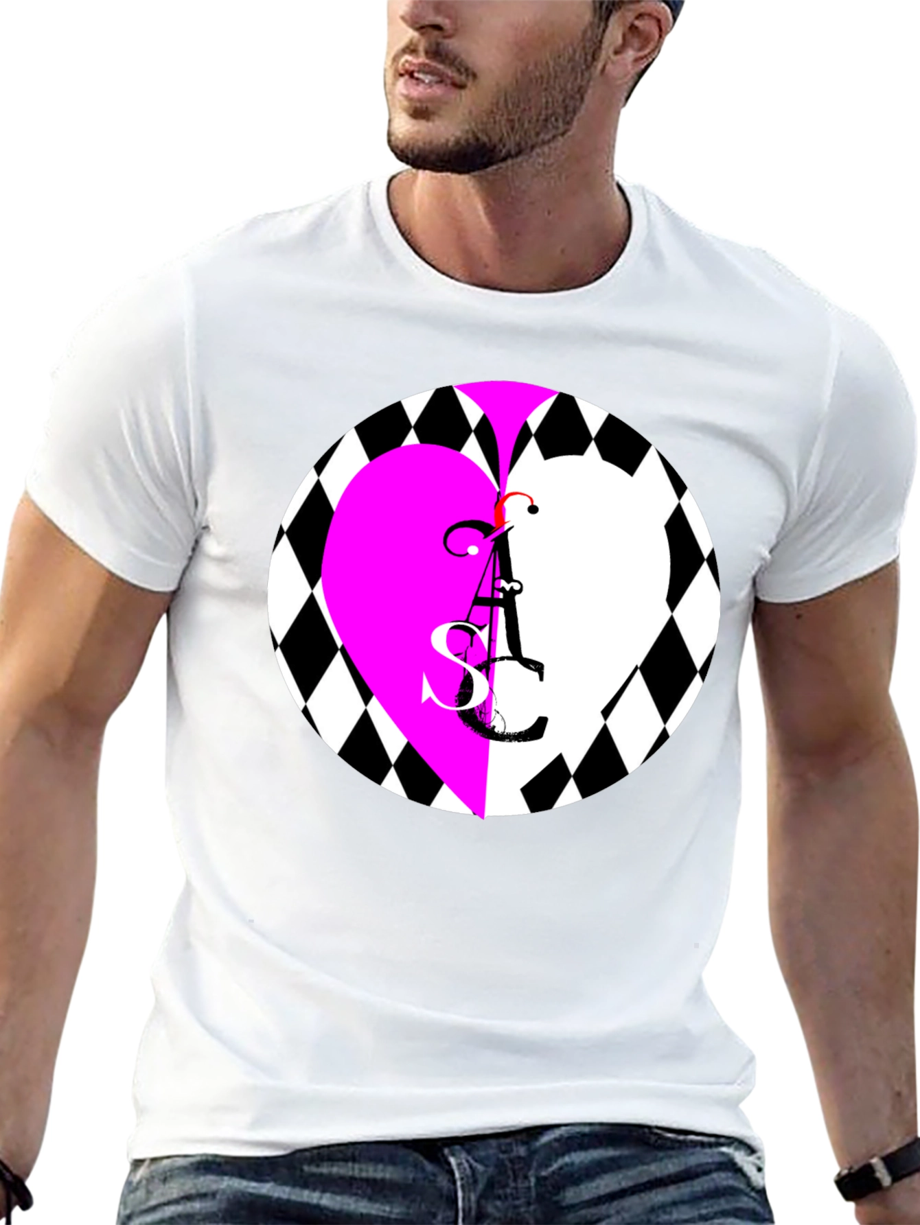 Black Heart ASC Graphic Black T-Shirt view 13