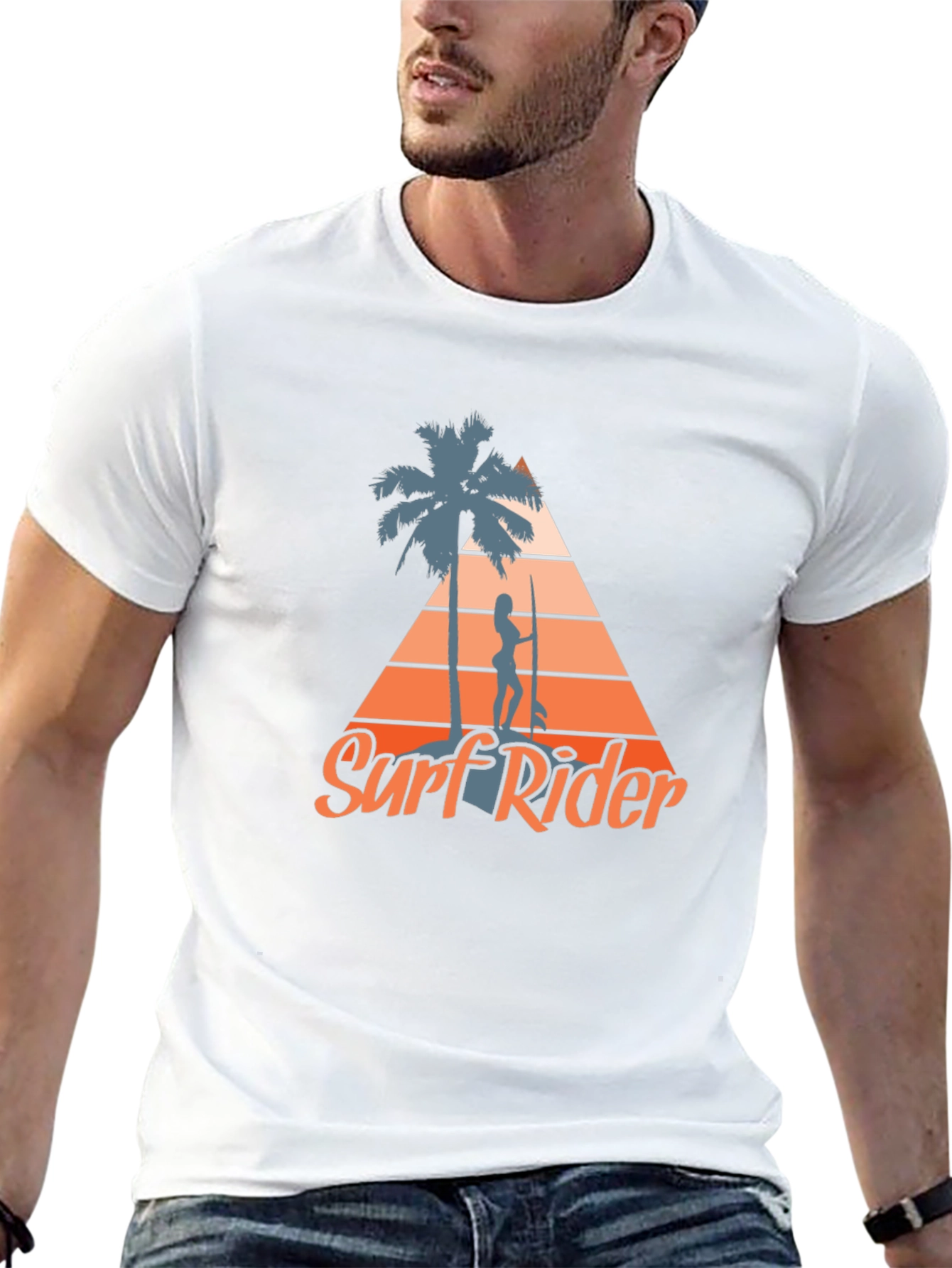 Black Surf Rider Graphic Tee - Coastal Lifestyle view 13