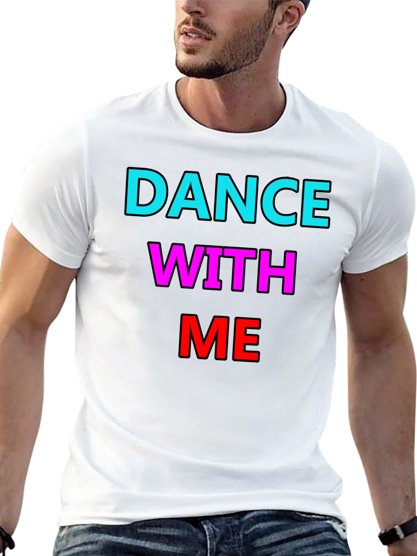 Black Dance With Me Graphic Tee - Bold Statement Shirt view 13