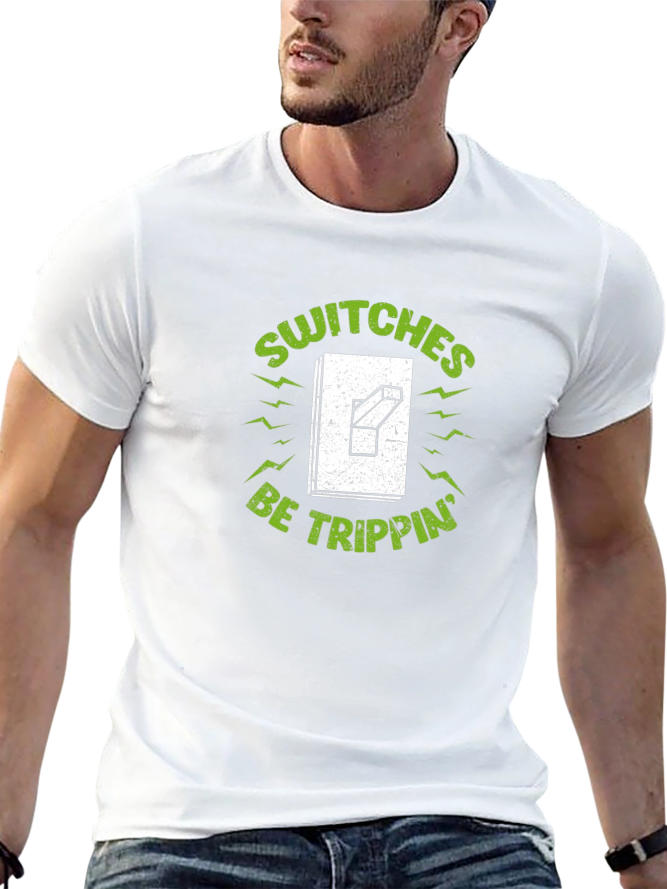 Black Switches Be Trippin' Graphic Tee - Black view 13
