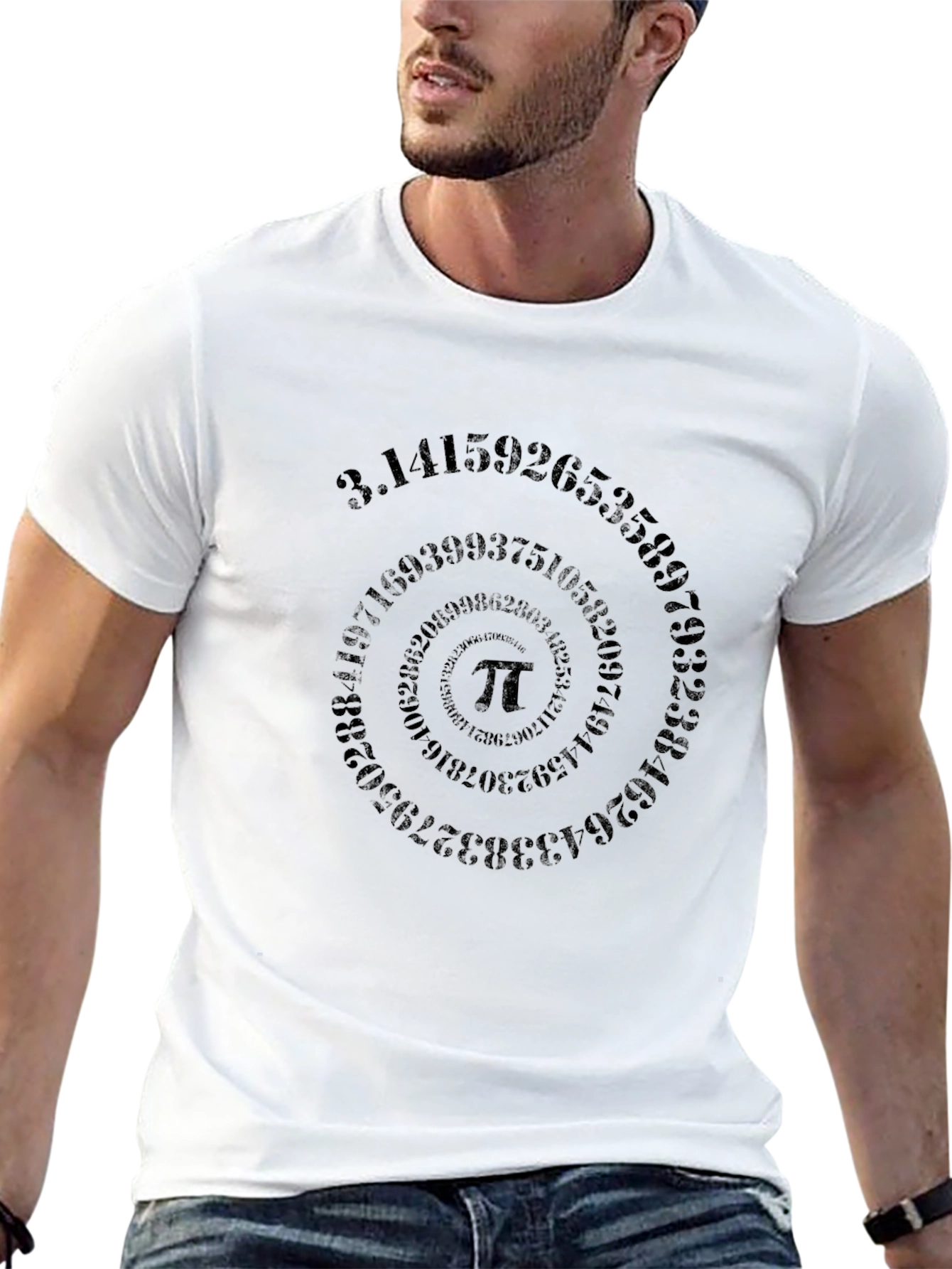 Black Math Pi Symbol T-Shirt view 13