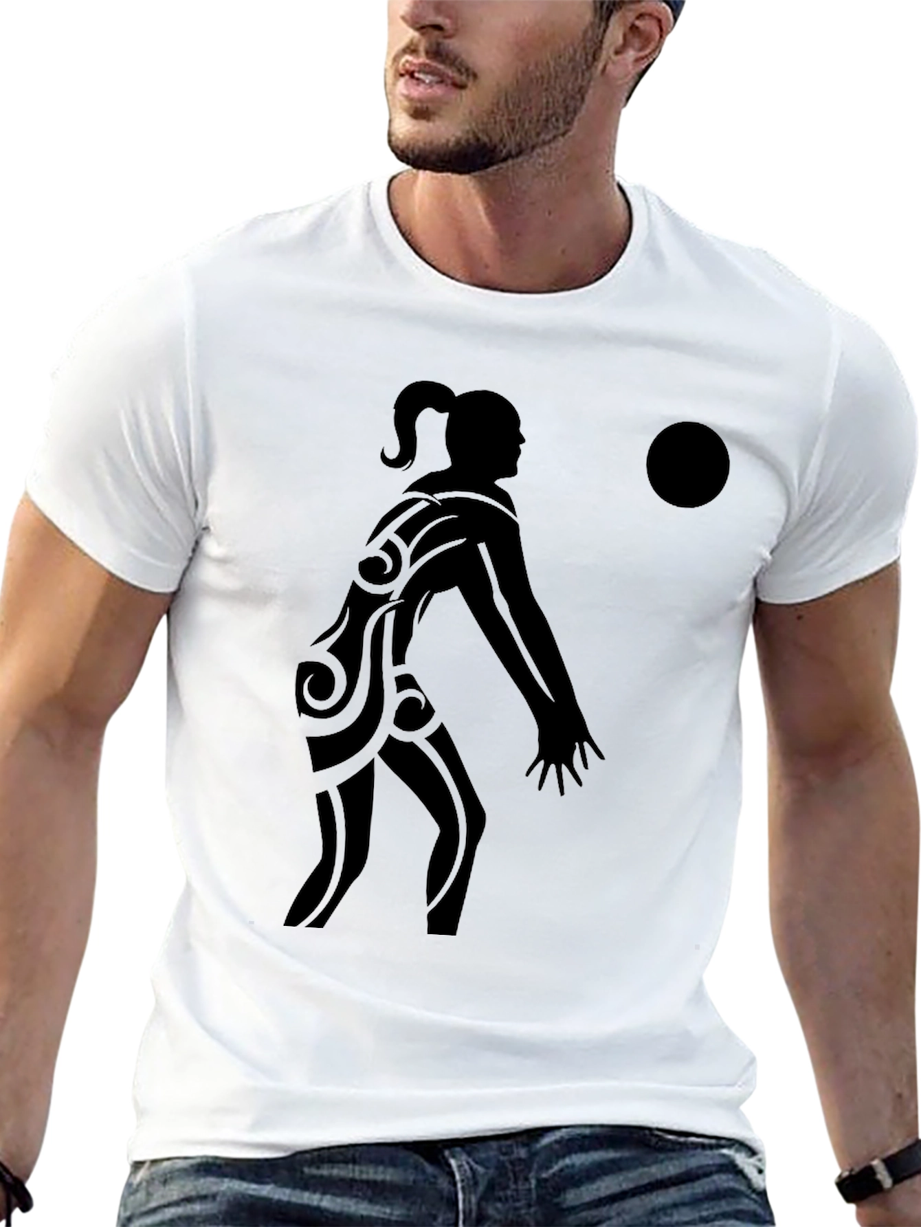 Volleyball Player Graphic Tee - Stylish Sport Shirt - 13