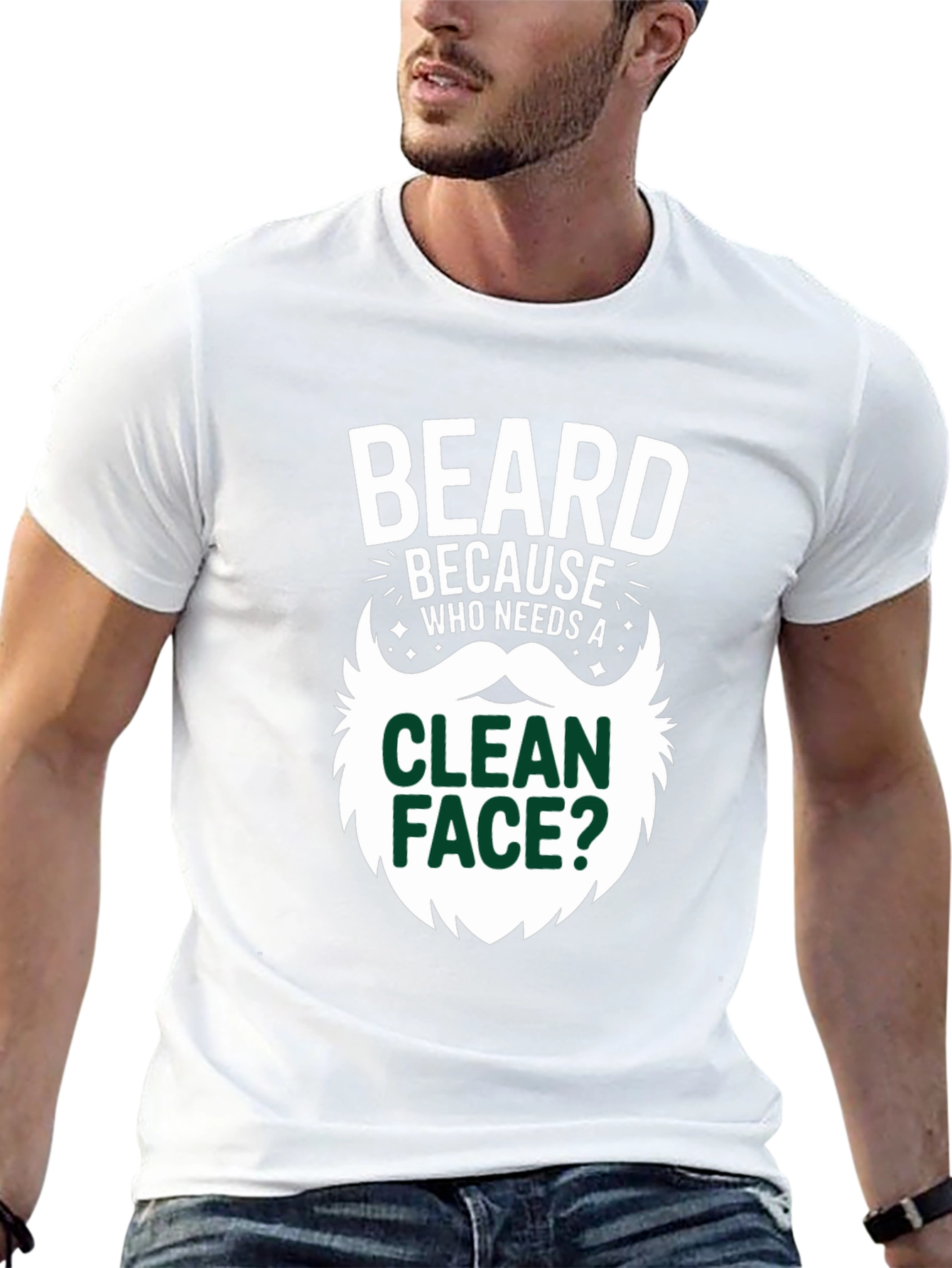 Black Beard Because Who Needs A Clean Face T-Shirt view 13
