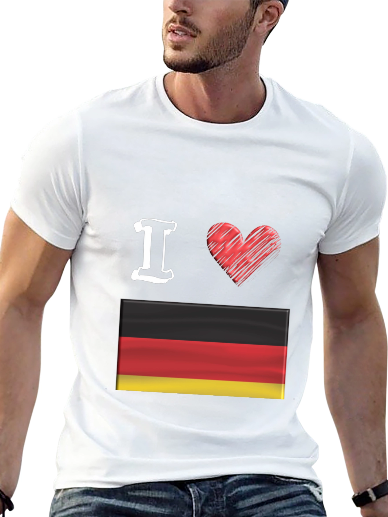 I Love Germany T-Shirt, German Flag Tee - 13
