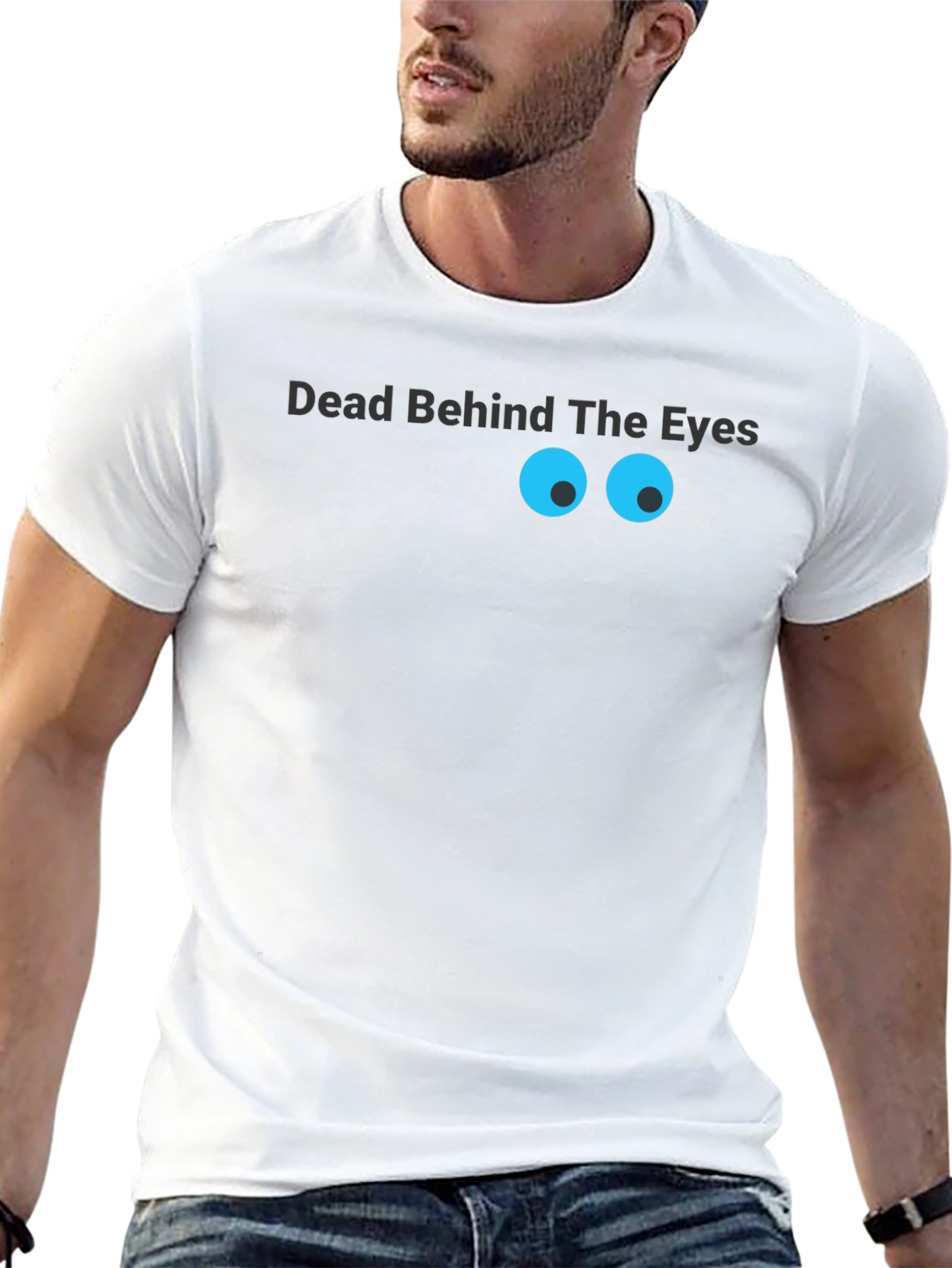 Black Dead Behind The Eyes Graphic T-Shirt view 13