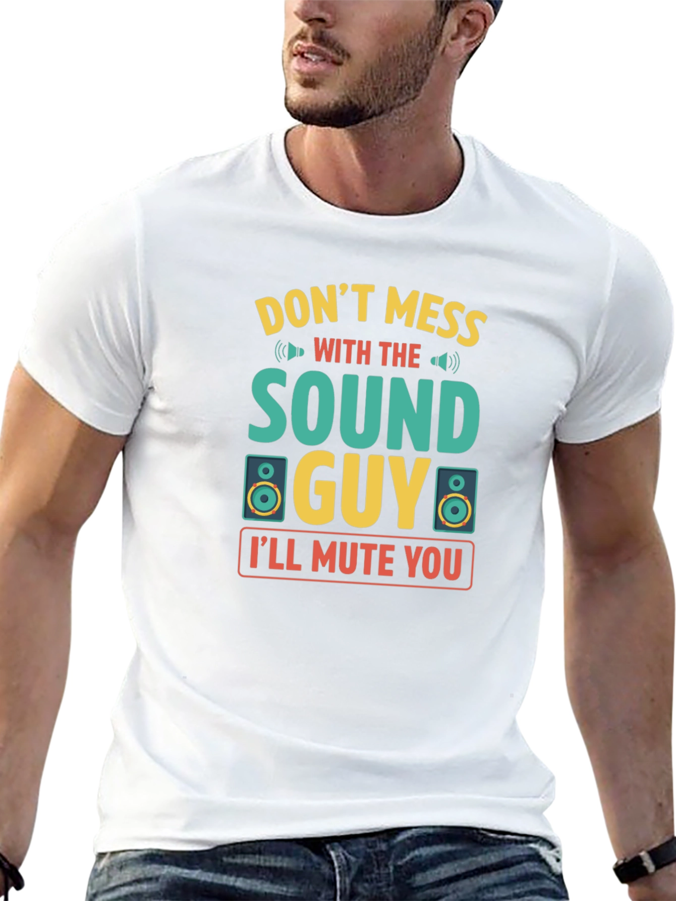 Black Sound Guy T-Shirt - Don't Mess With The Sound Guy view 13