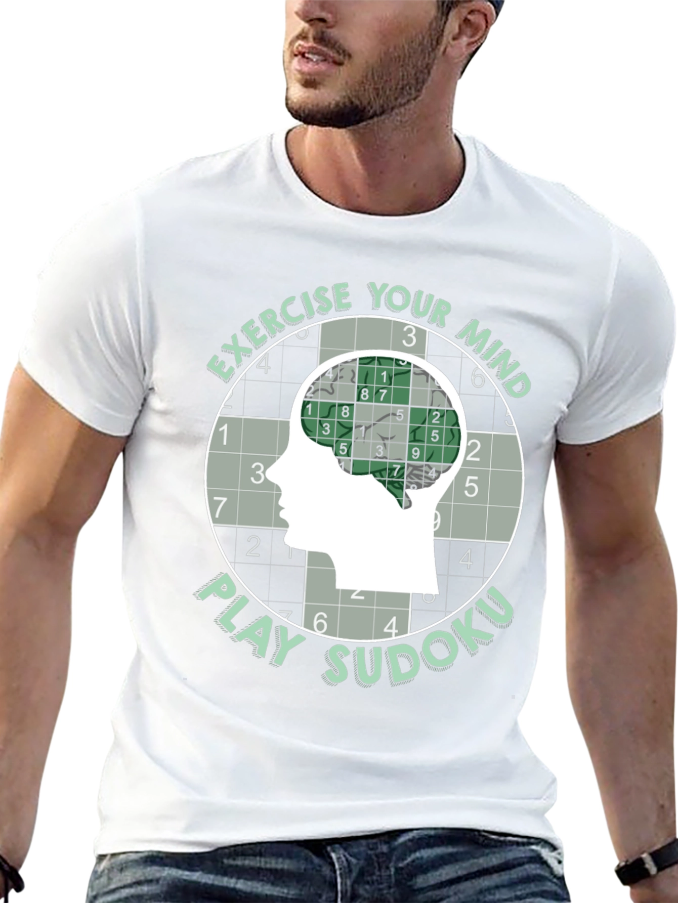 Exercise Your Mind Play Sudoku T-Shirt - 13