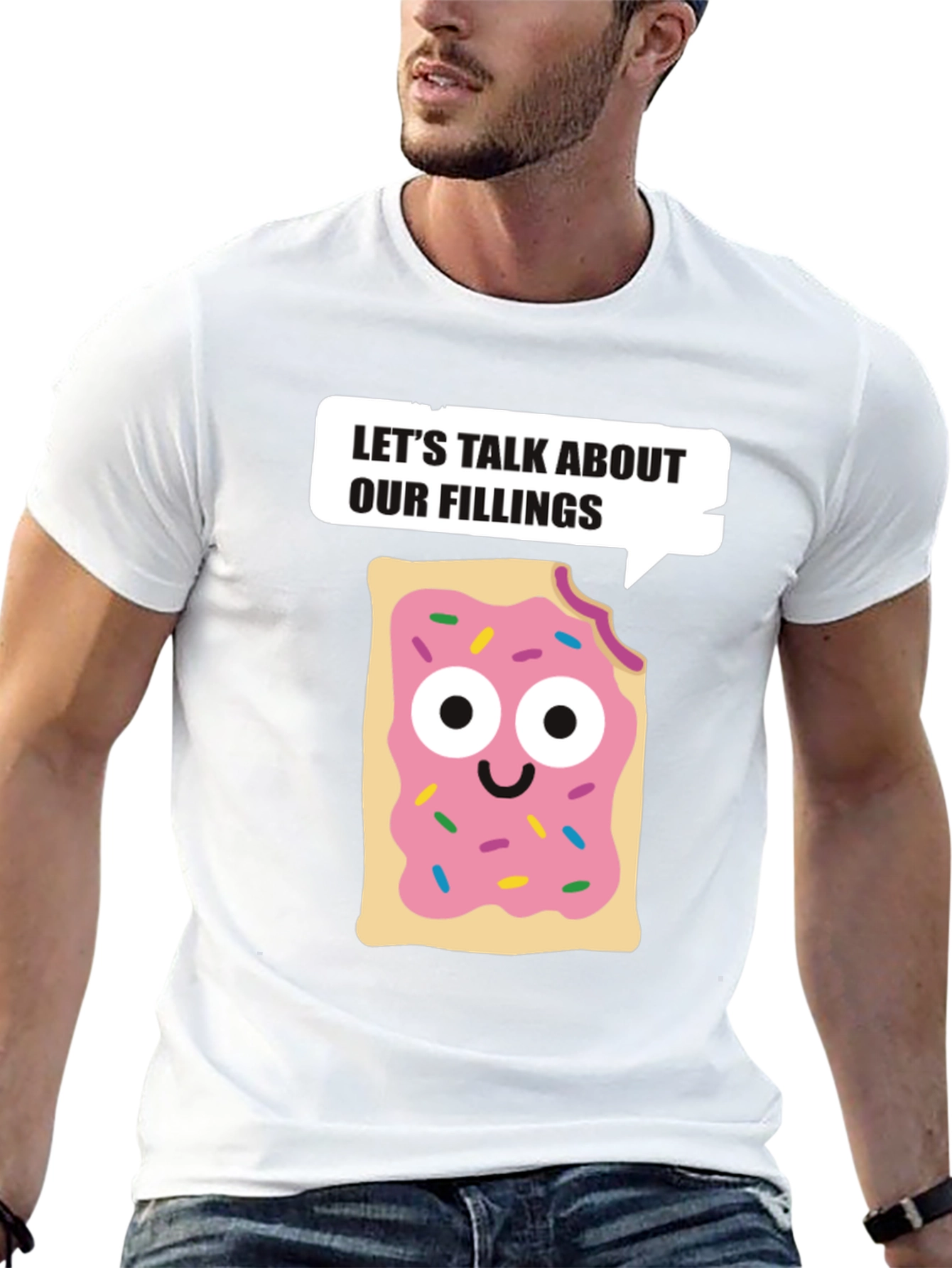 Black Let's Talk About Our Fillings T-Shirt view 13
