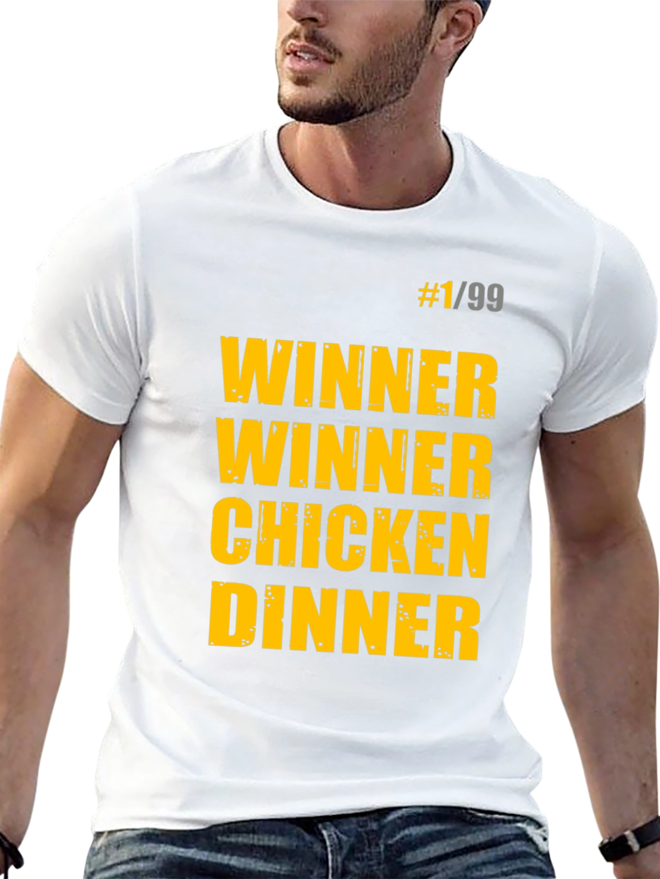 Black Winner Winner Chicken Dinner Black T-Shirt view 13