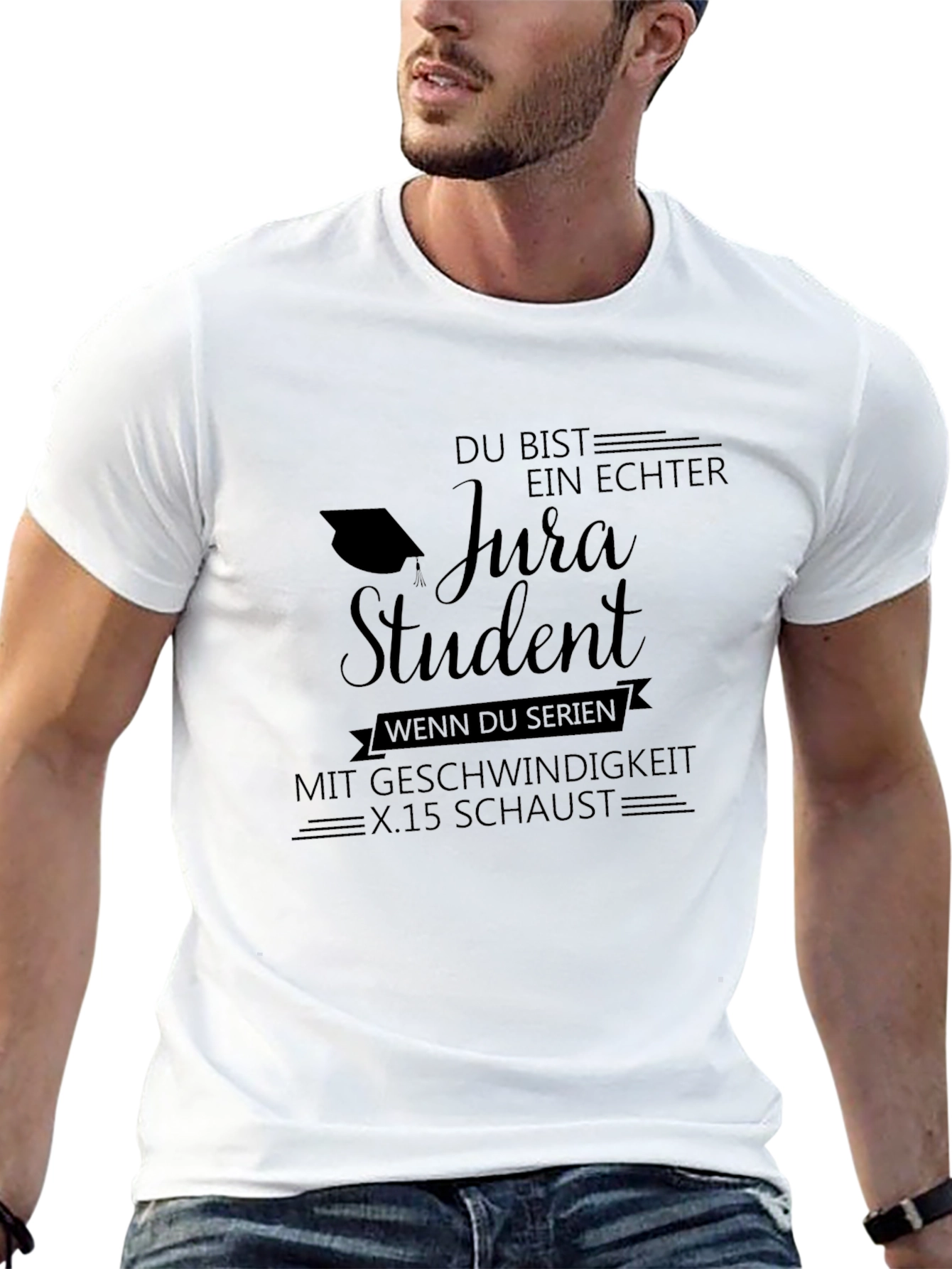 Black Jura Student Black Graphic T-Shirt view 13