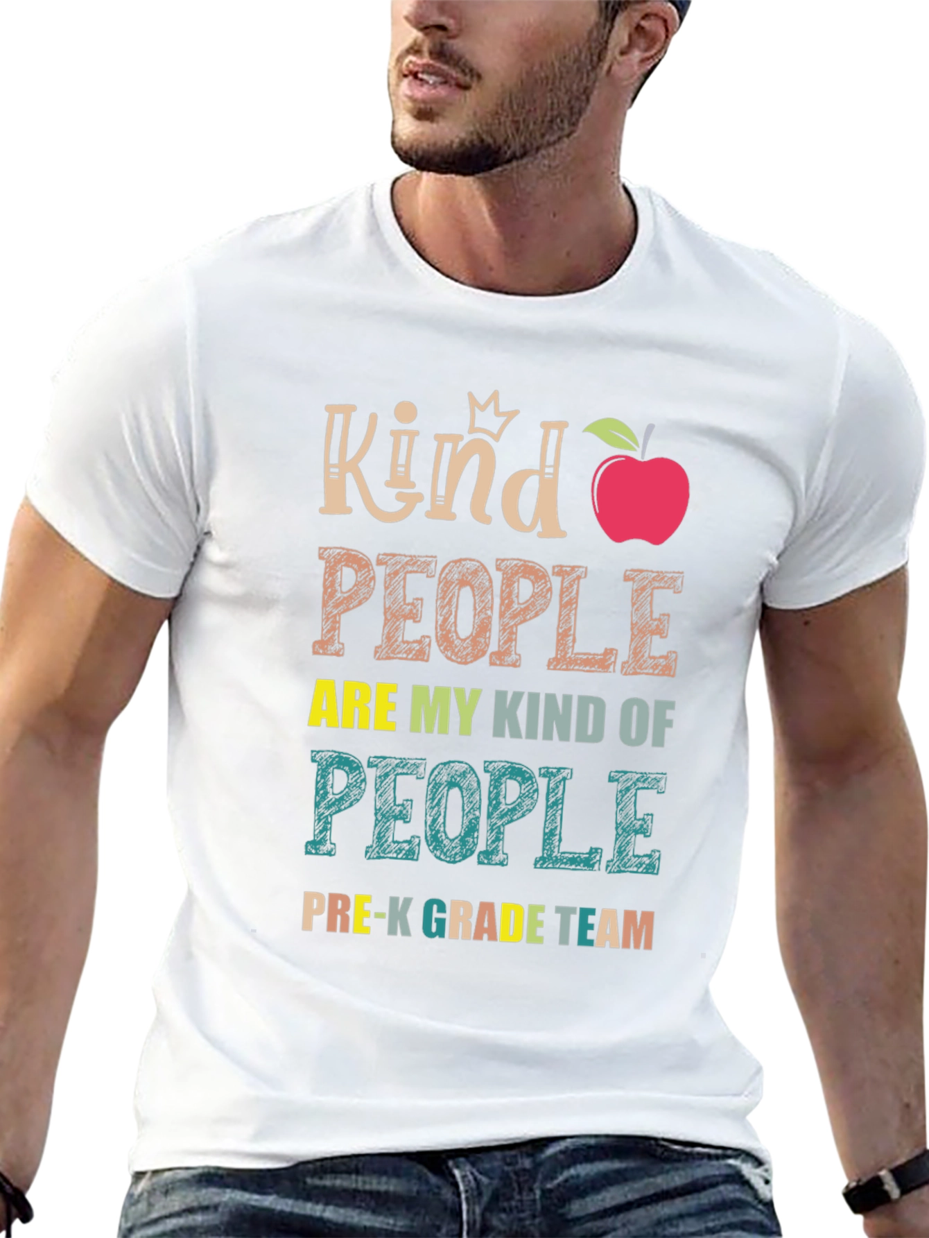 Black Kind People Pre-K Grade Team Teacher T-Shirt view 13