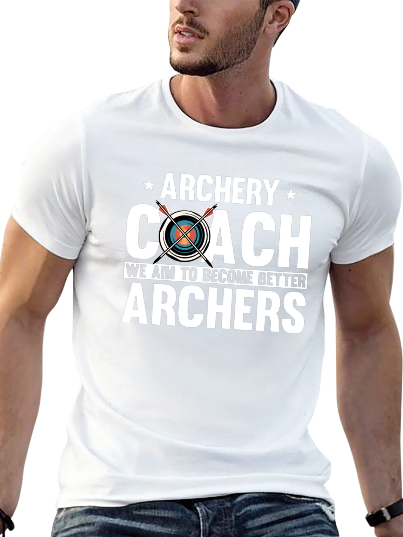 Archery Coach T-Shirt - Aim to Become Better Archers - 13