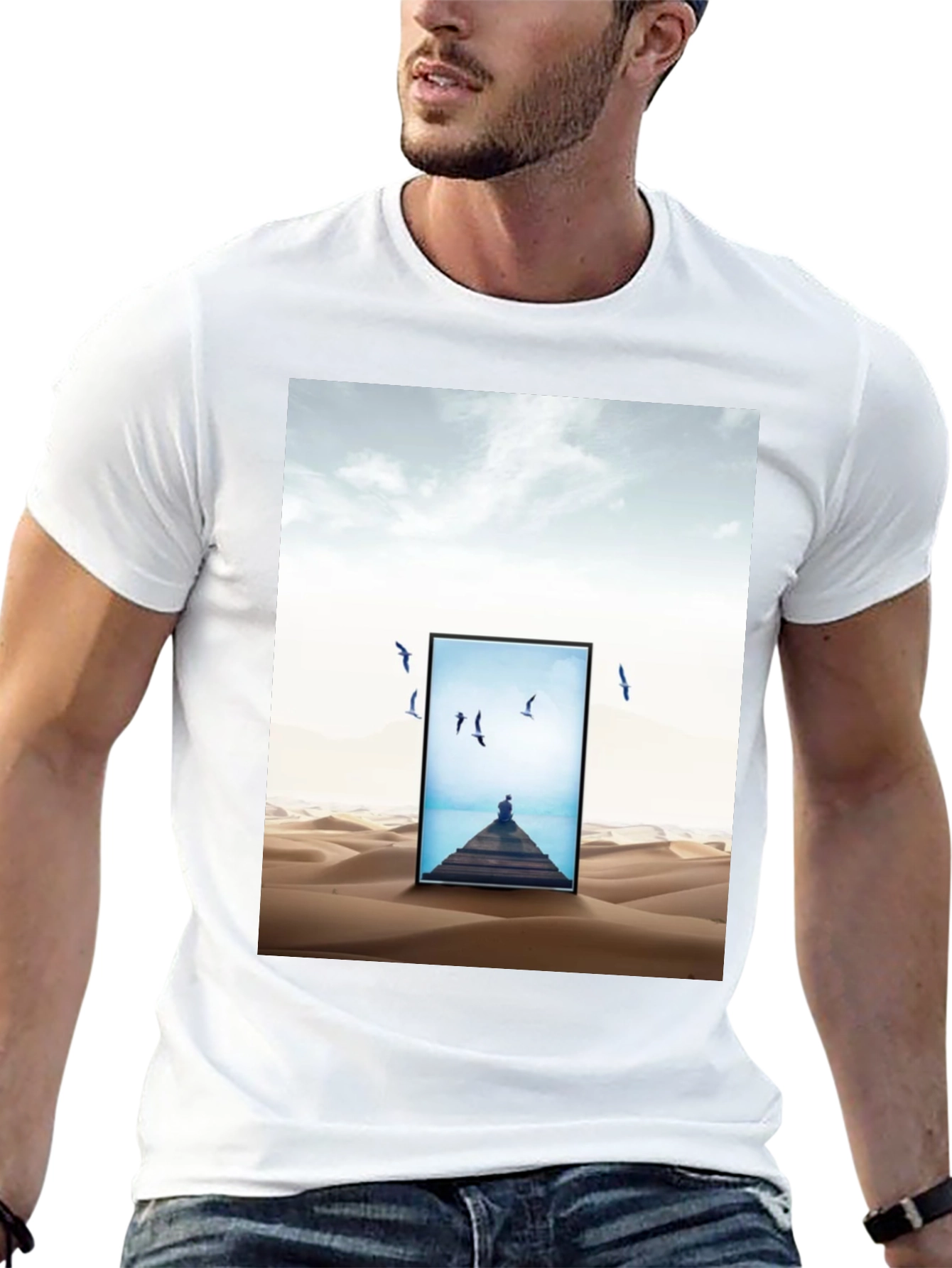 Black Desert Dreamscape Graphic Tee - Black Cotton Blend view 13