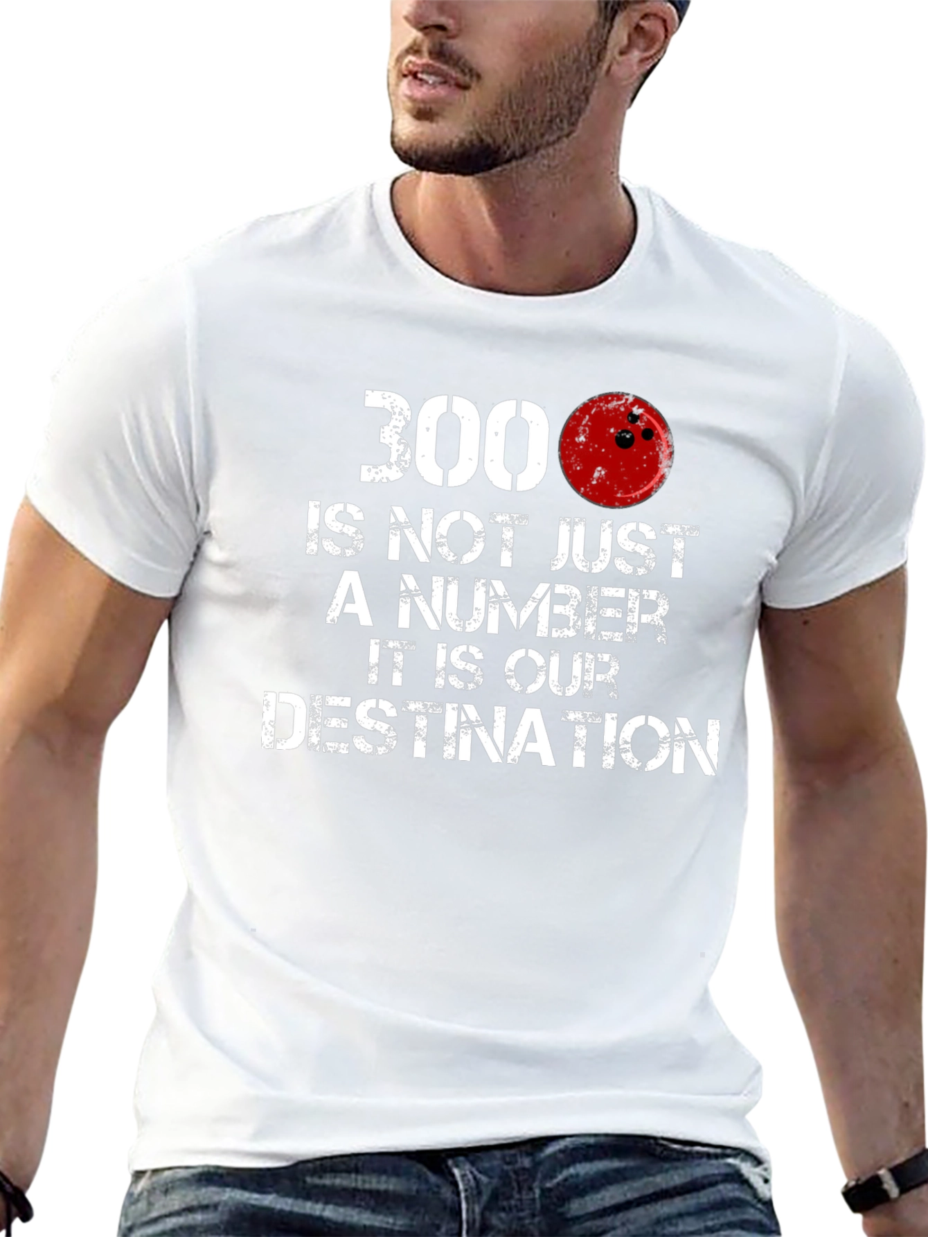 Black 300 Bowling Score T-Shirt - Bowler's Destination Tee view 13