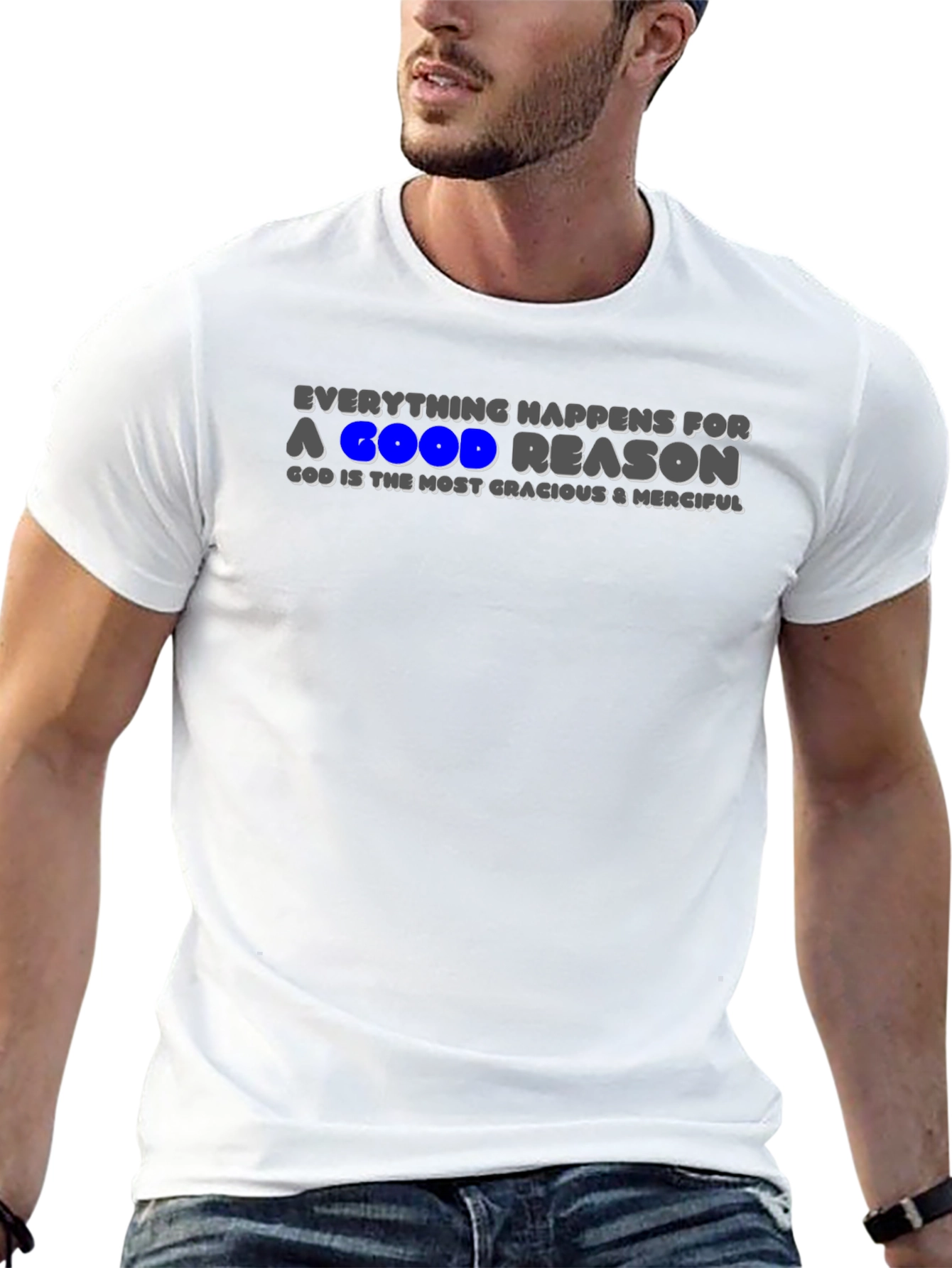 Black Faith Inspired T-Shirt - Good Reason Design view 13