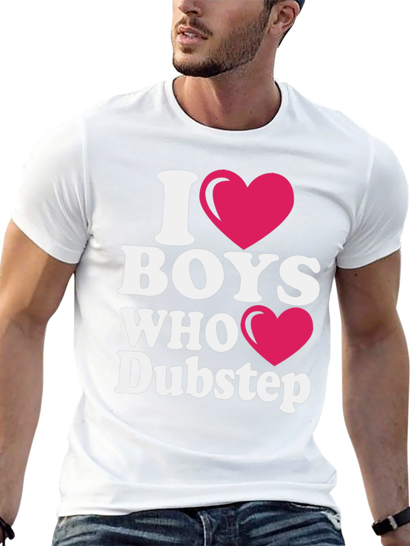 Black I Heart Boys Who Dubstep T-Shirt view 13