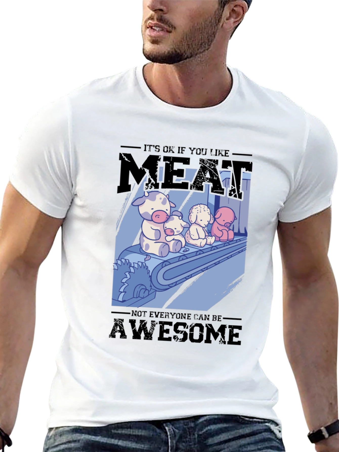 Black Meat Lover's T-Shirt: It's OK if You Like Meat! view 13