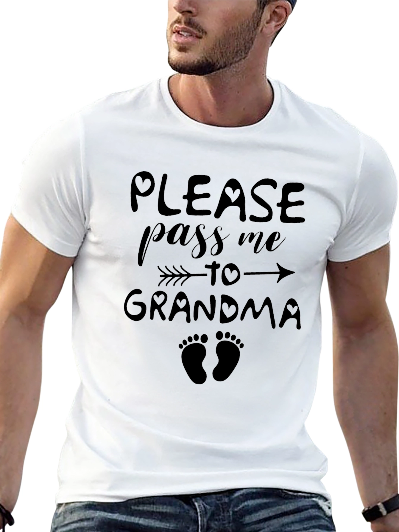 Black Pass Me To Grandma Black T-Shirt view 13